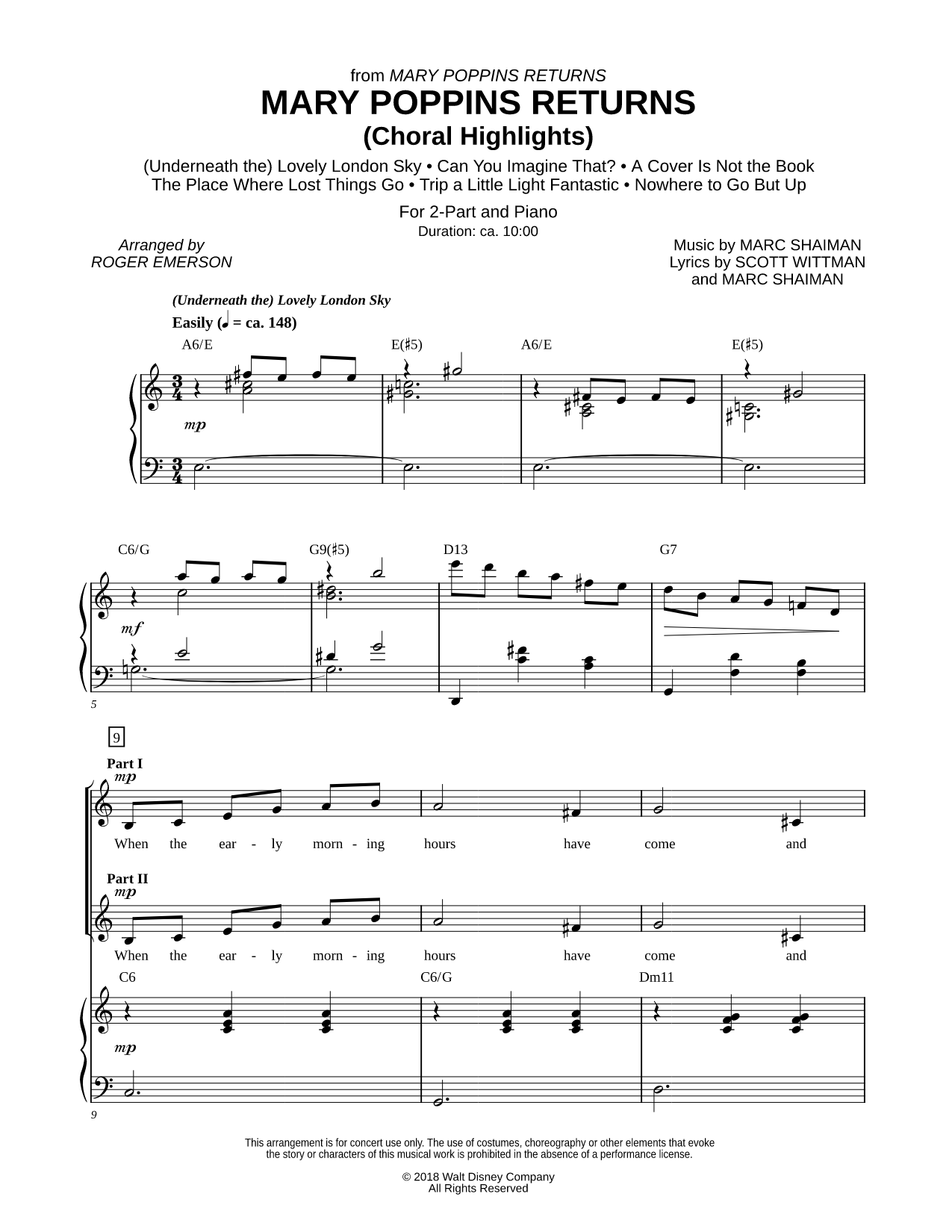 Mary Poppins Returns (Choral Highlights)