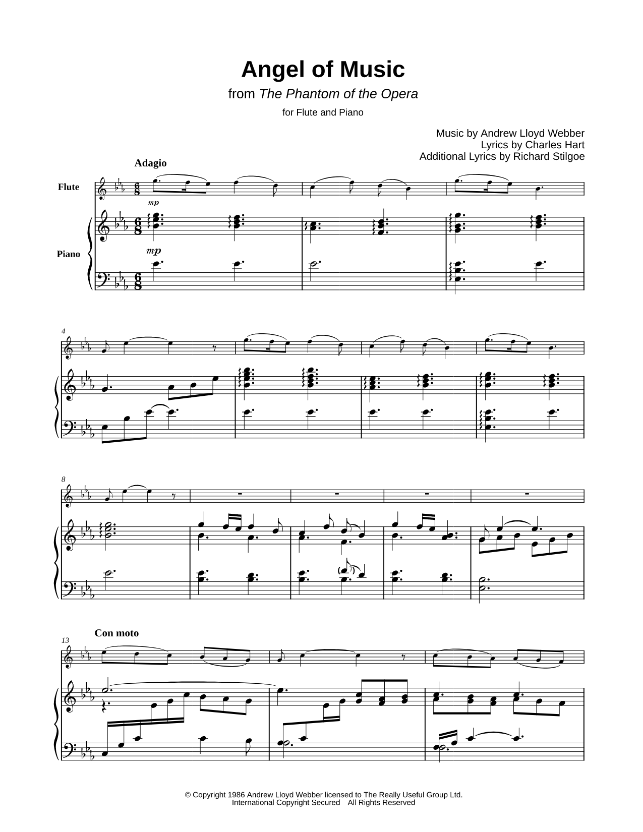 Angel of Music - Flute & Piano
