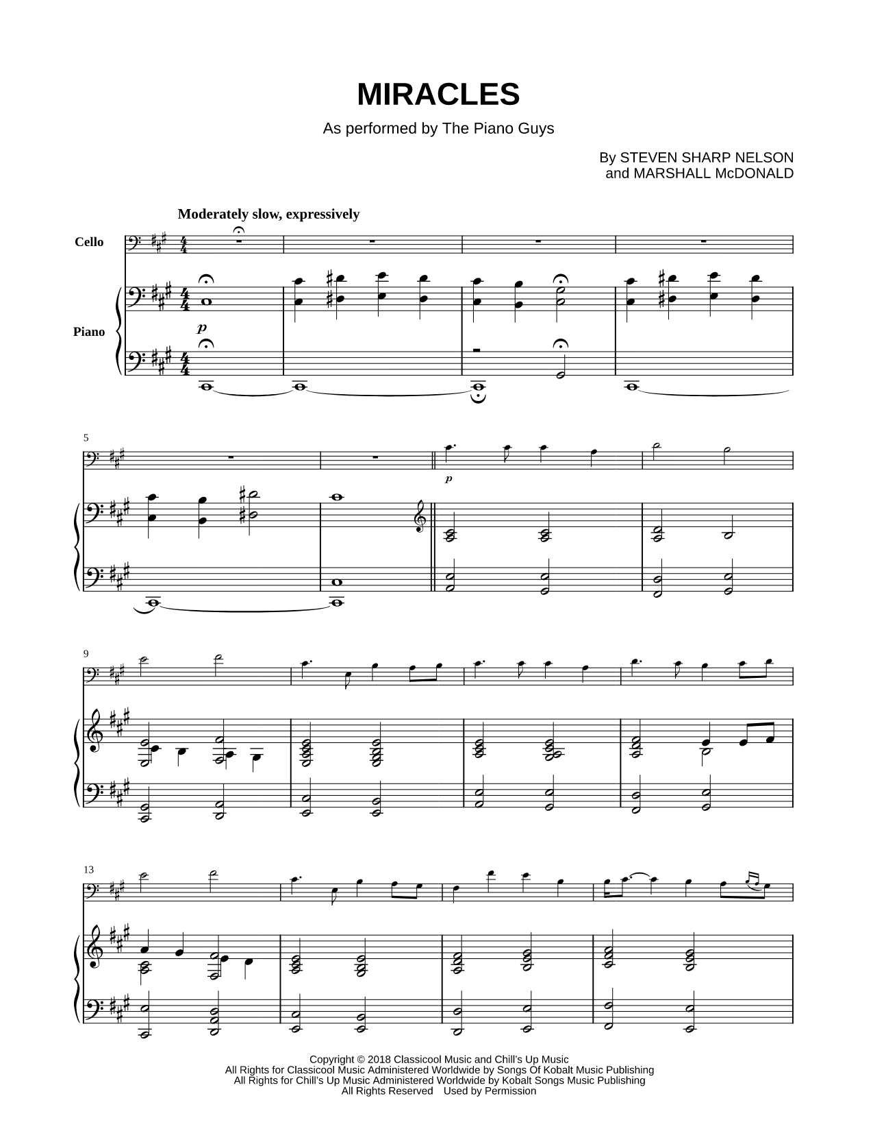 Miracles - Cello & Piano
