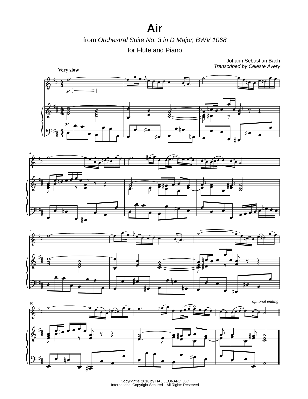 Air on the G String - Flute & Piano