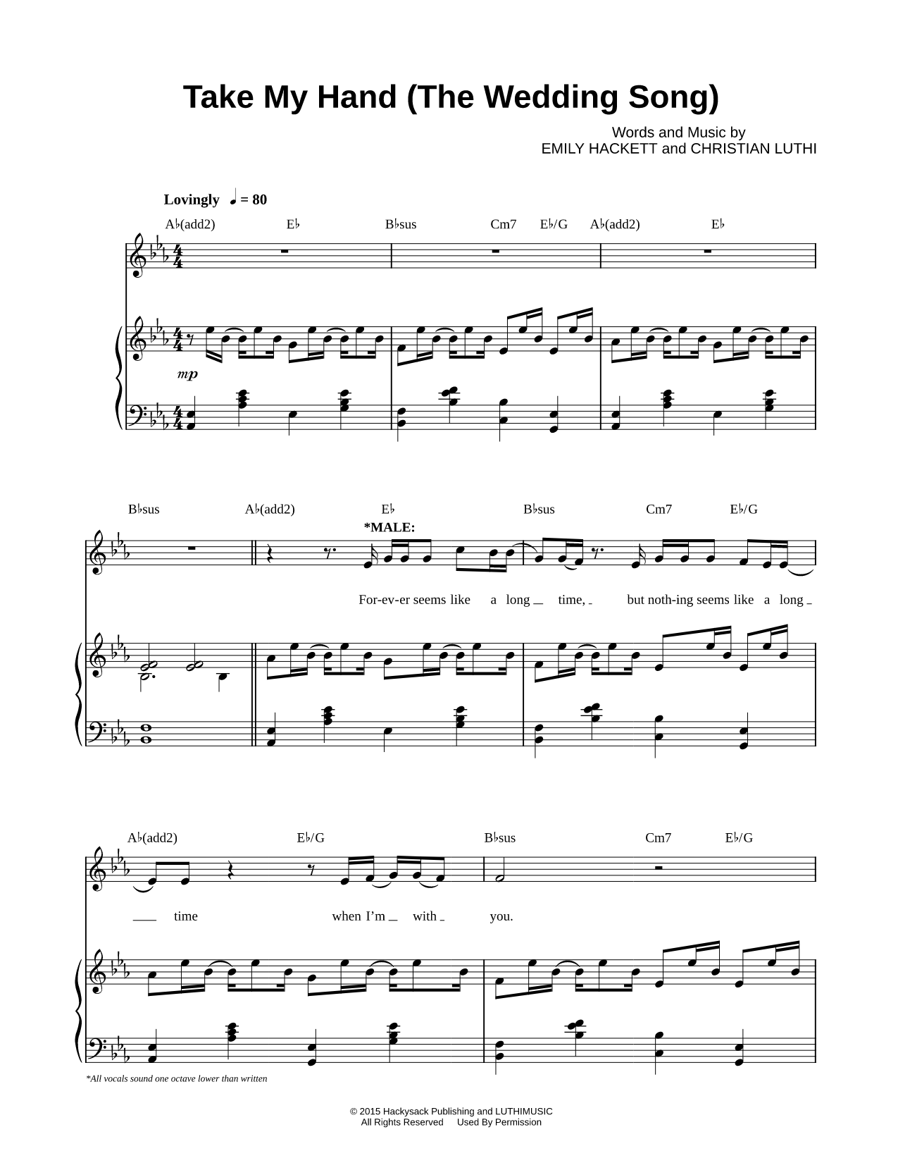 Take My Hand (The Wedding Song)