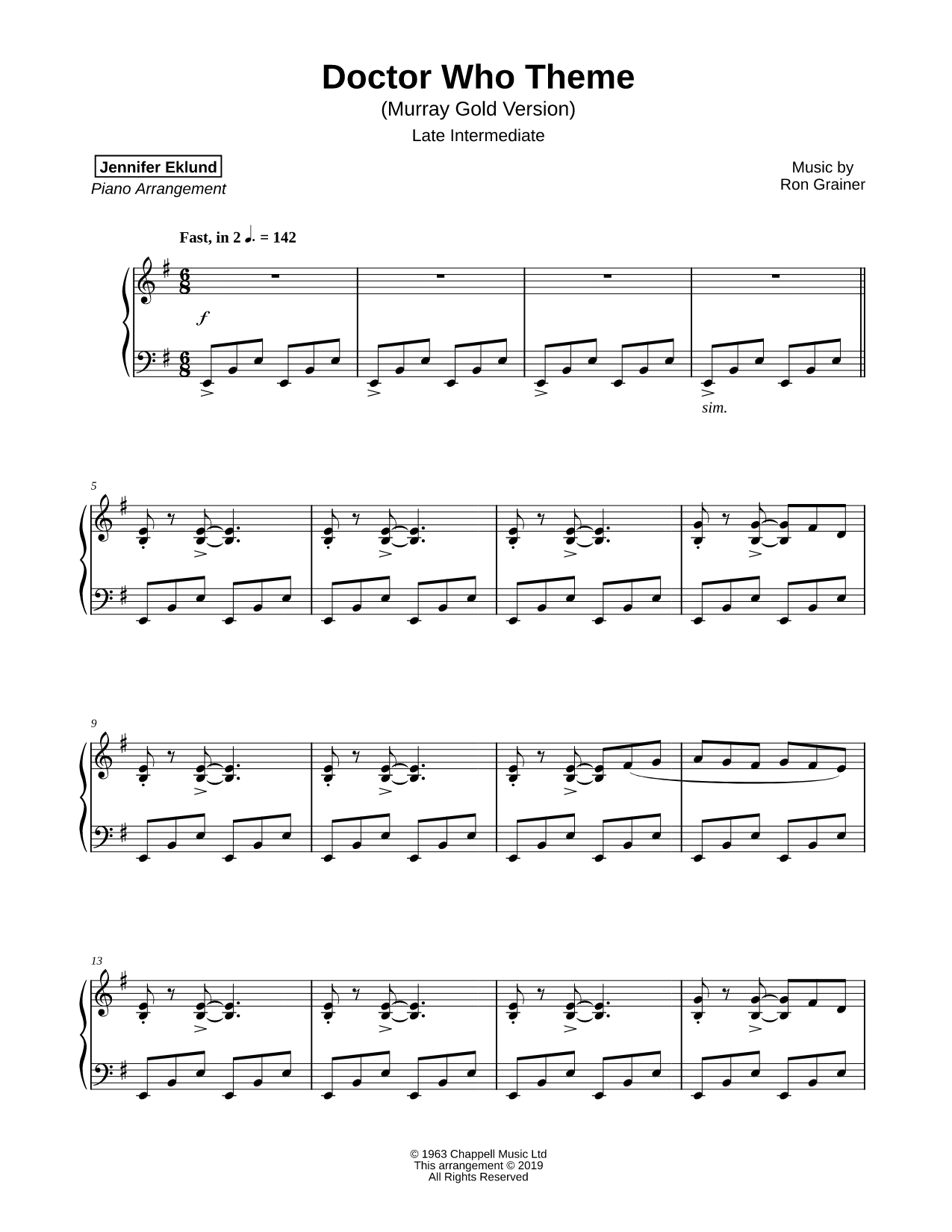 Doctor Who Theme [late intermediate]