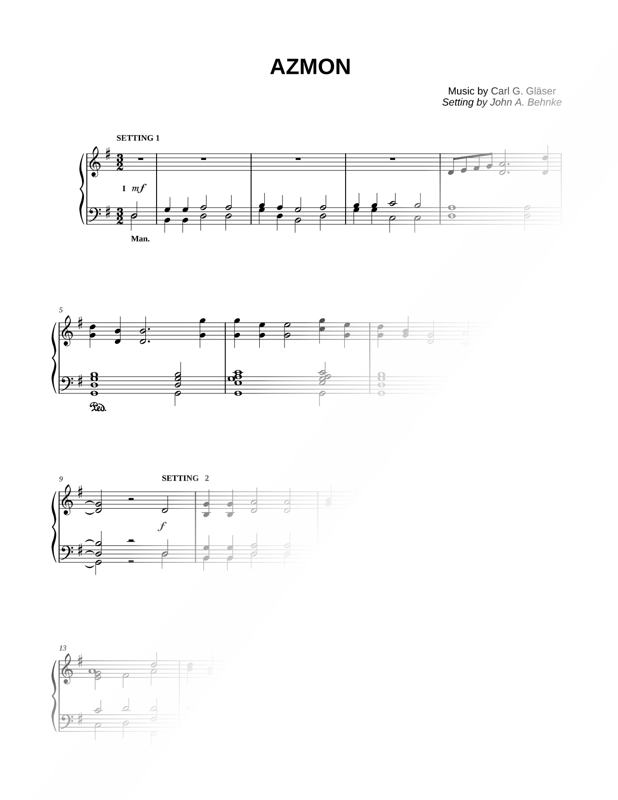 Azmon (O for a Thousand Tongues to Sing)