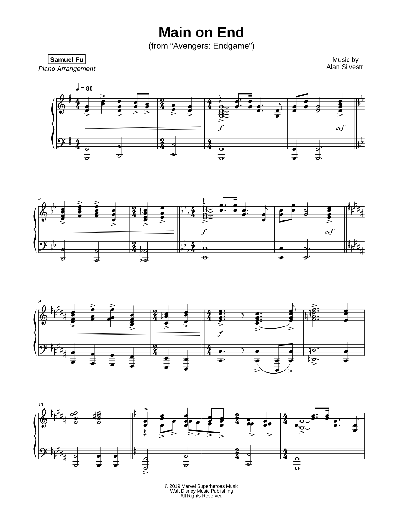 Avengers: Endgame Main Theme (Main on End)
