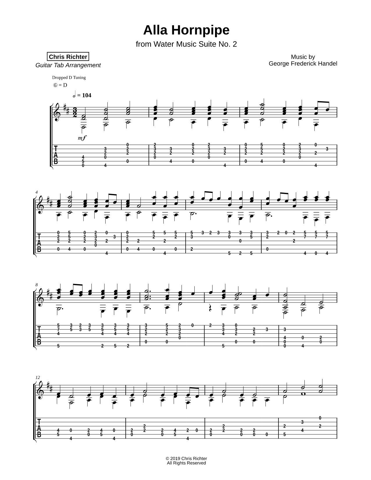 Alla Hornpipe from Water Music