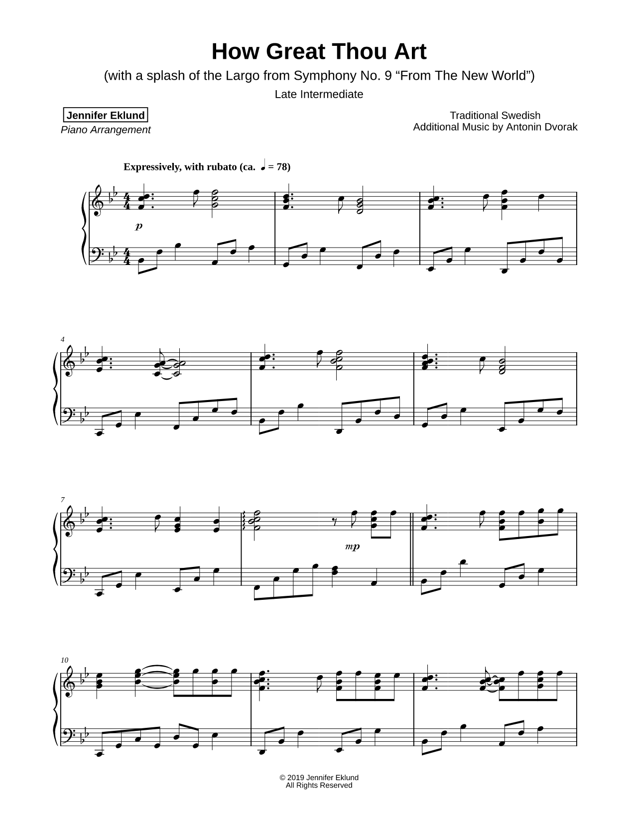 How Great Thou Art [late intermediate]