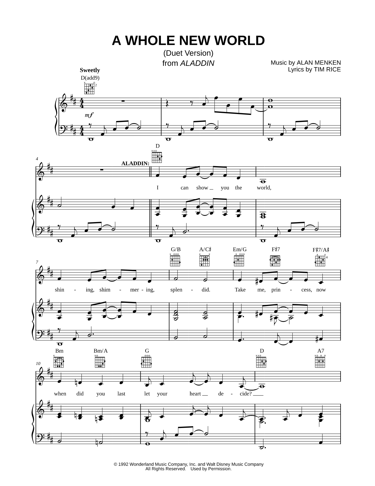 A Whole New World (Duet Version)