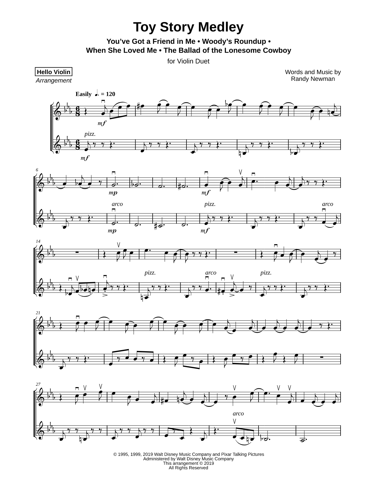 Toy Story Medley