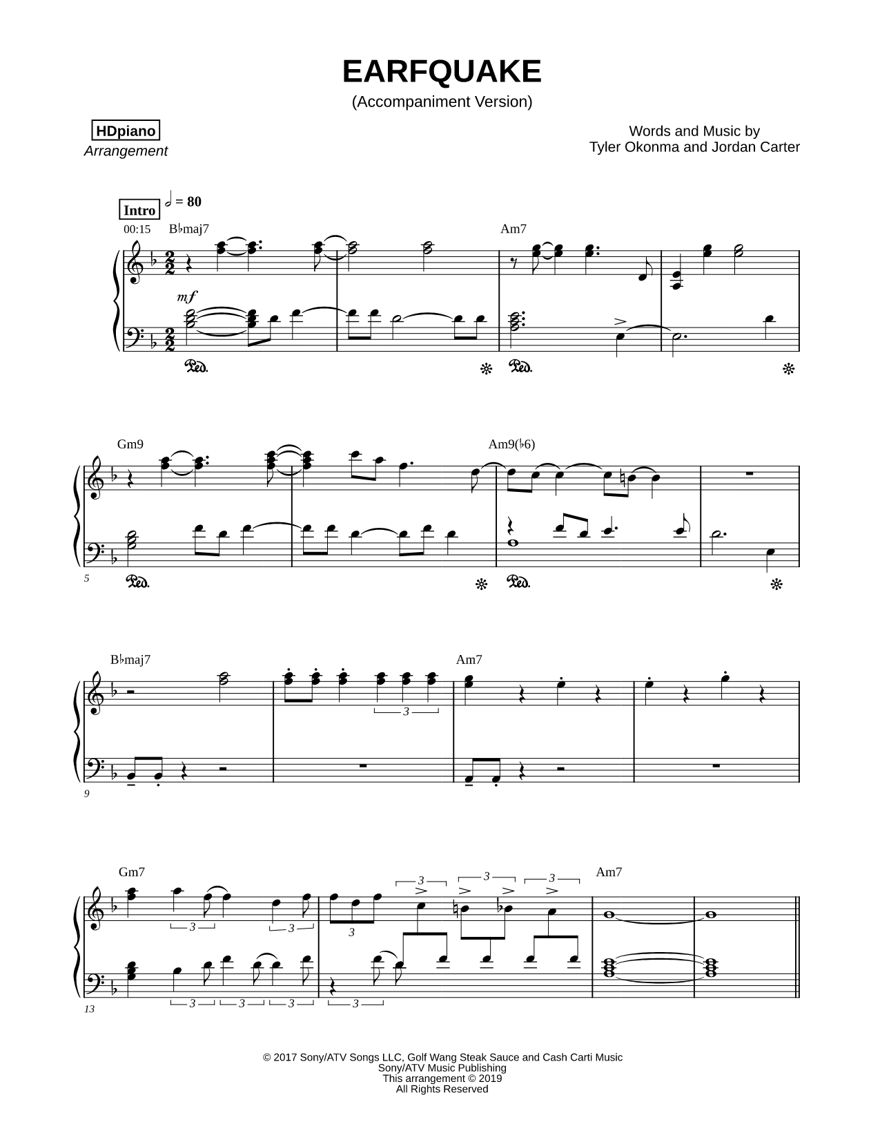 EARFQUAKE [accompaniment version]