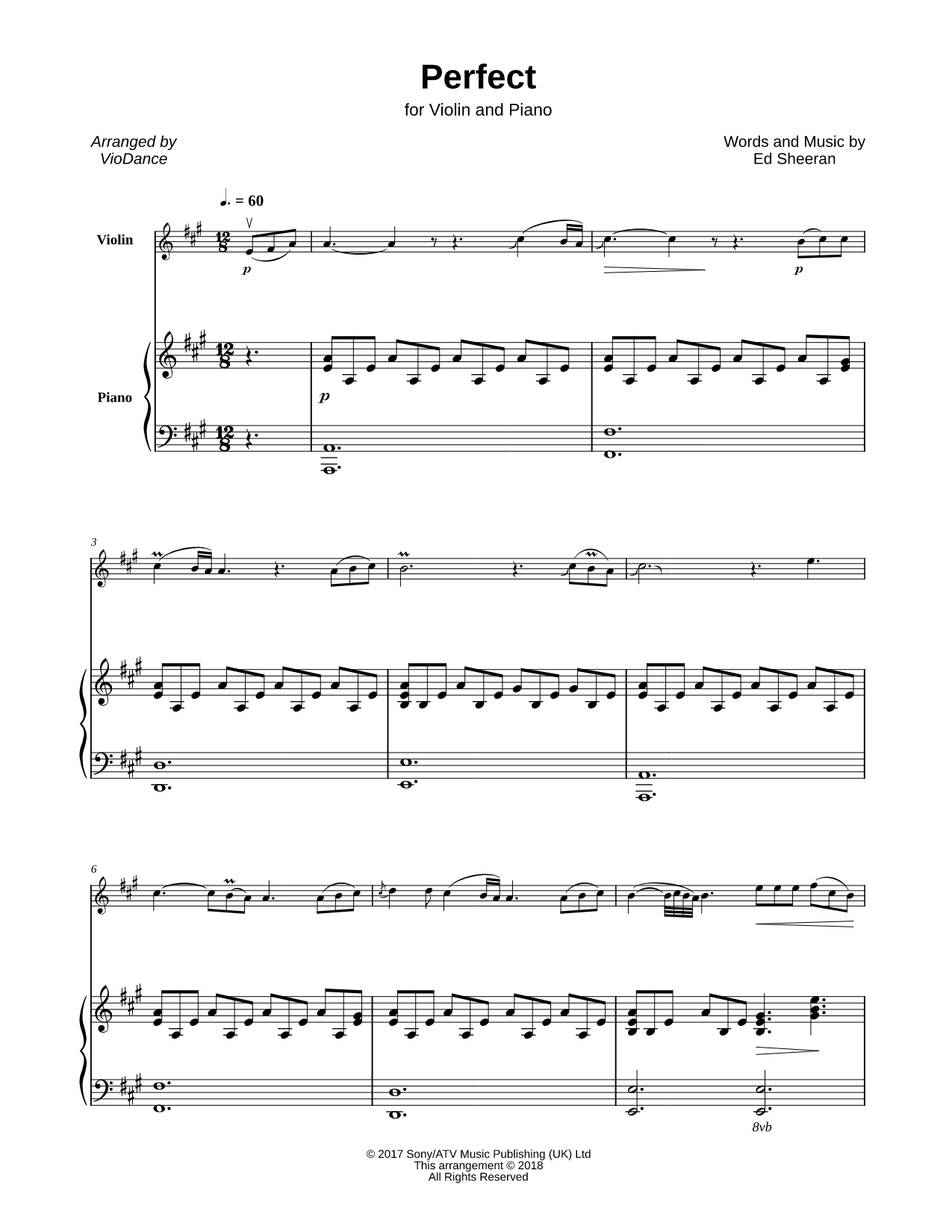 Perfect - Violin & Piano