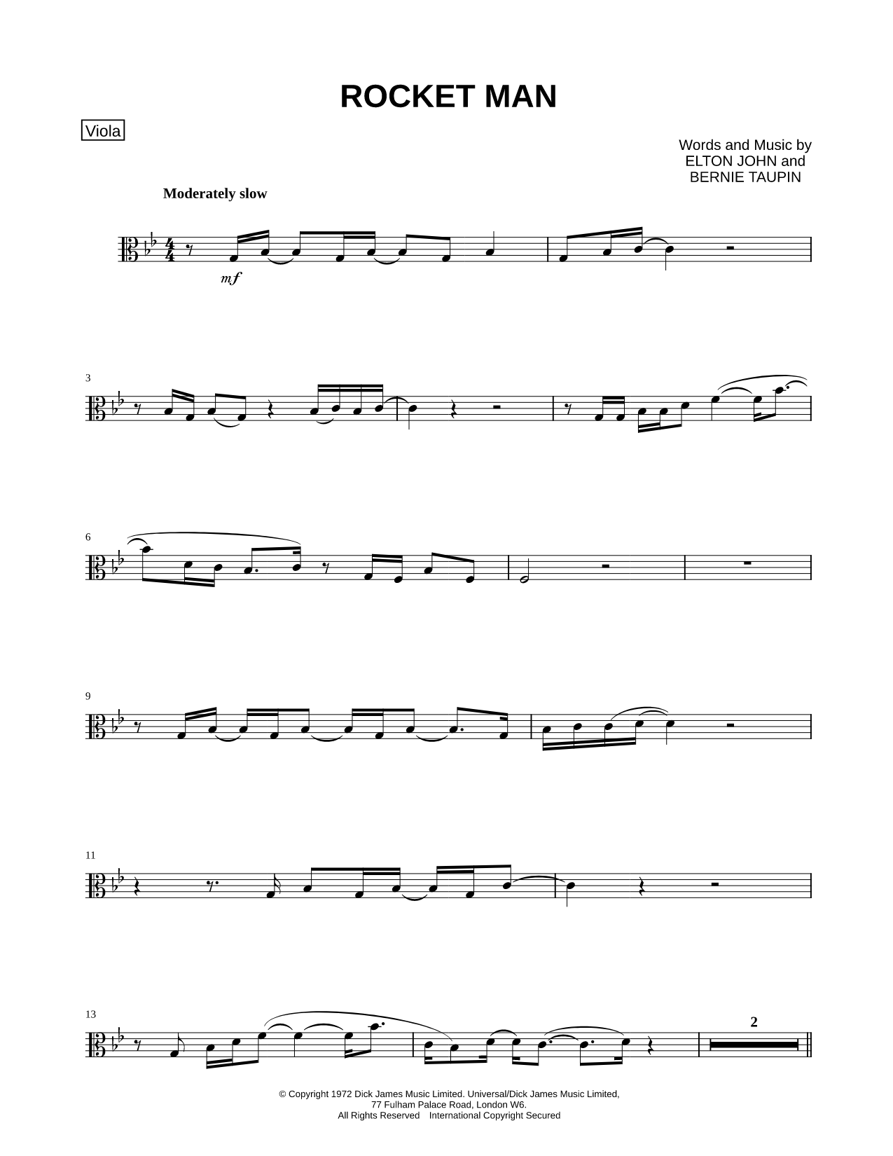 Rocket Man - Viola