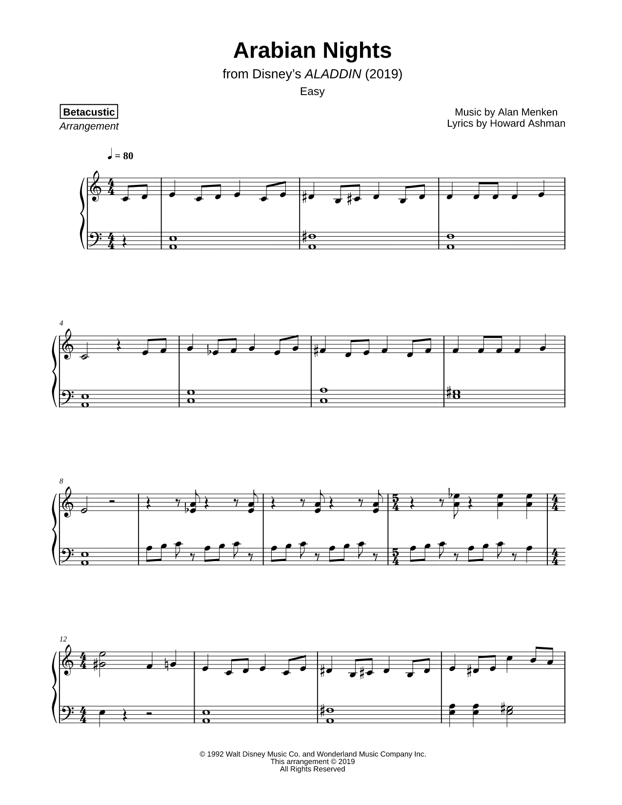 Arabian Nights [easy]