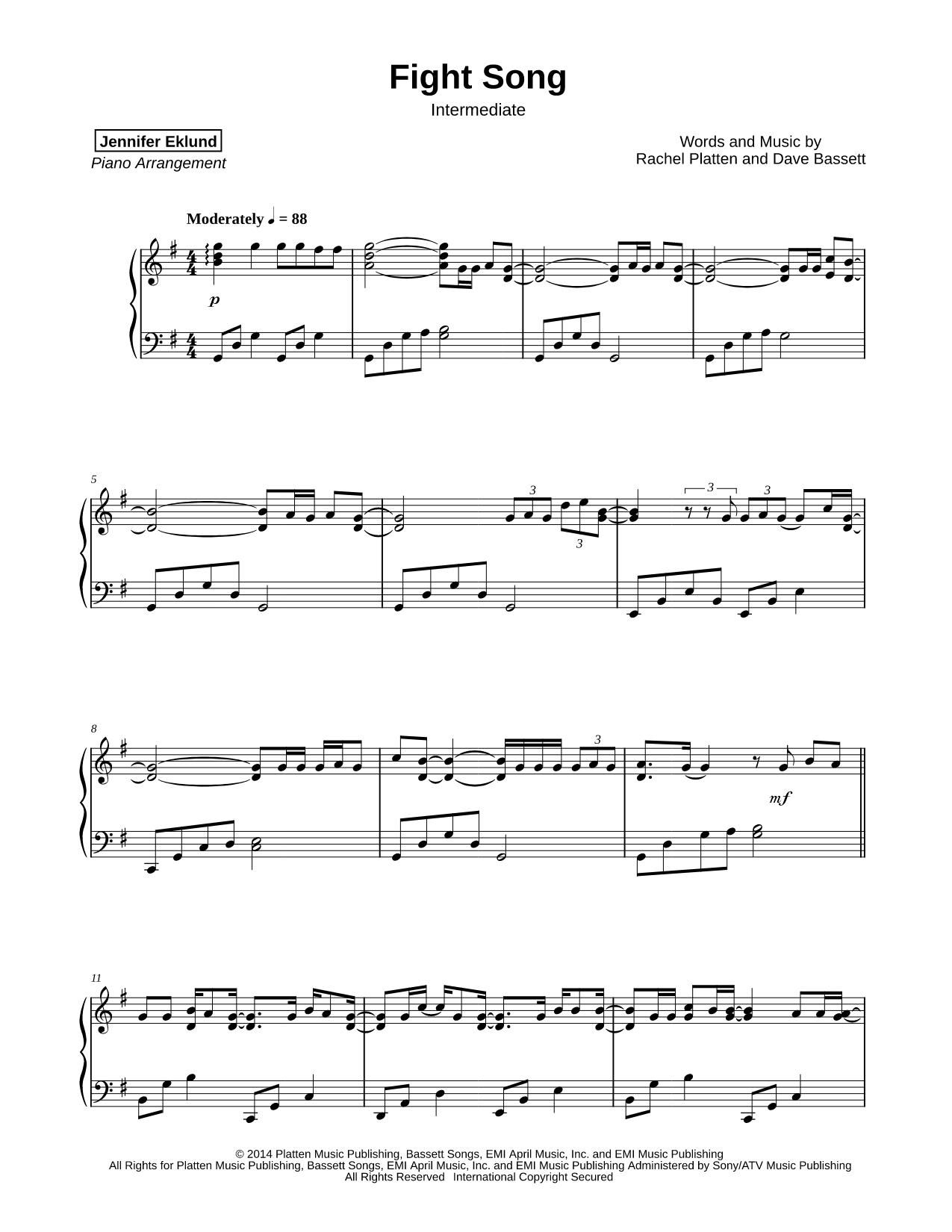 Fight Song [intermediate]