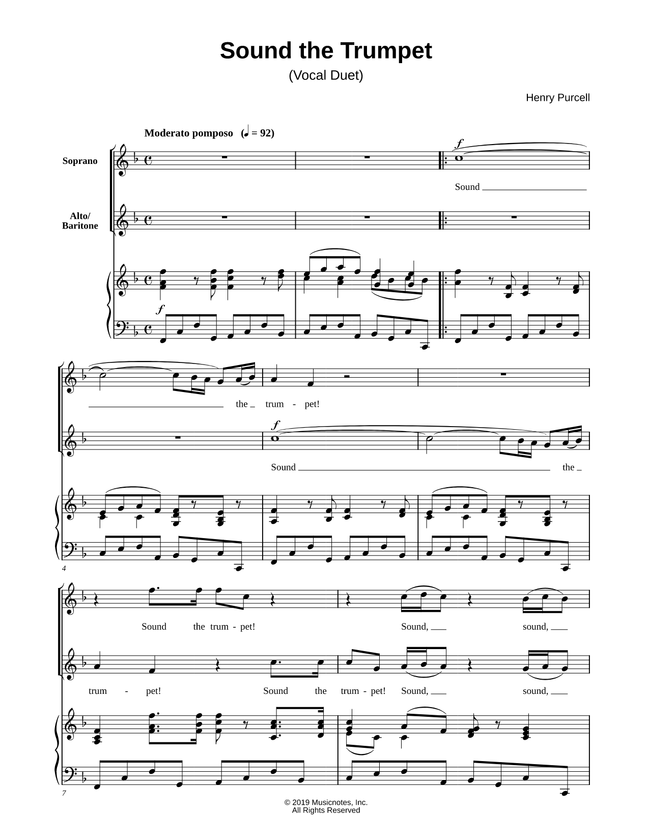 Sound the Trumpet [Vocal Duet]