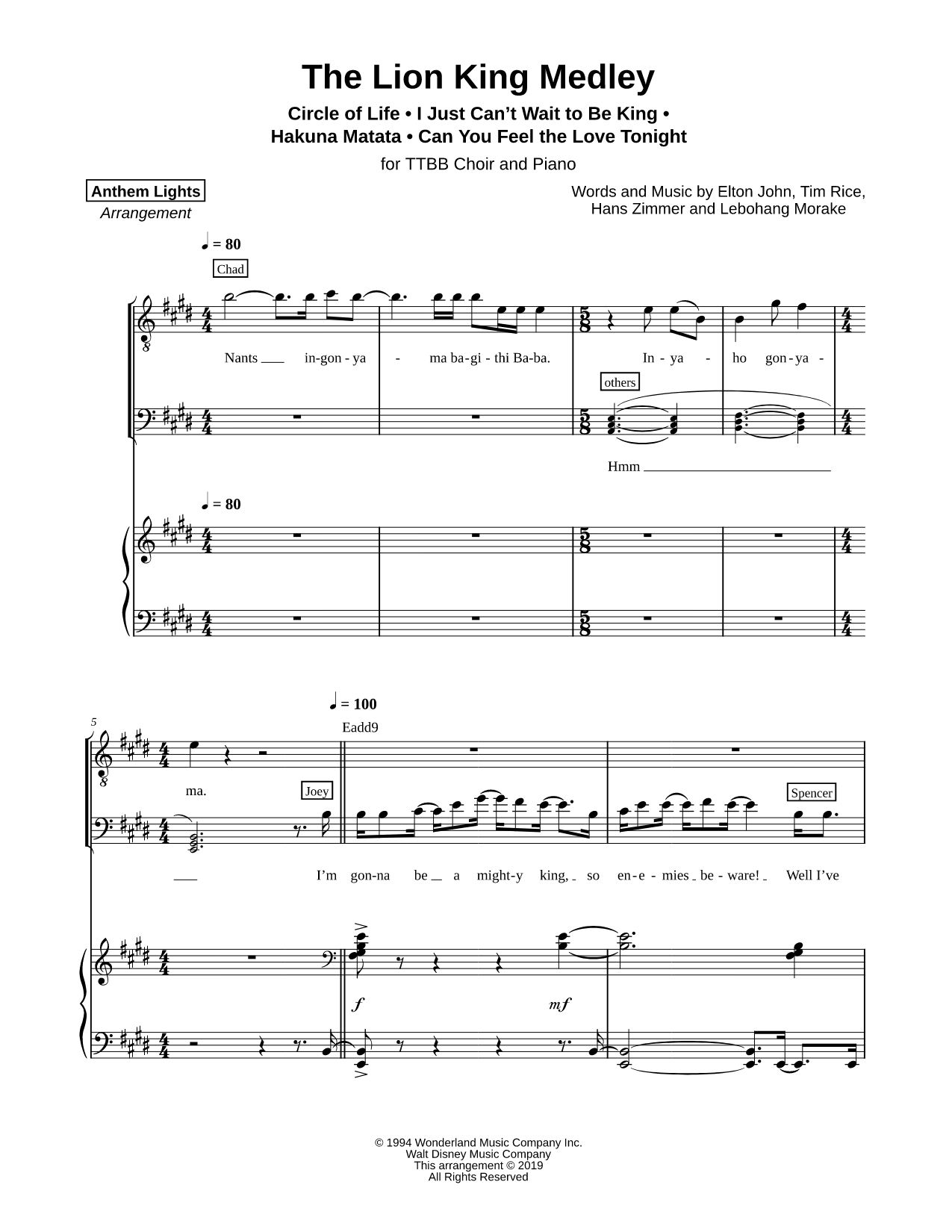 The Lion King Medley