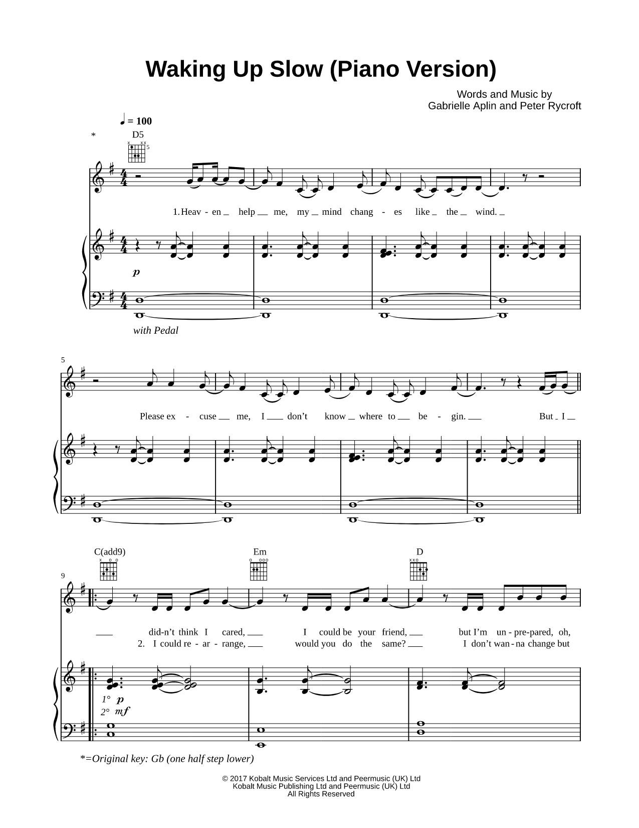 Waking Up Slow (Piano Version)