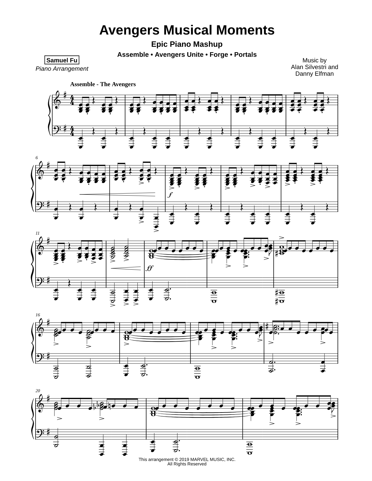 Avengers Musical Moments (Epic Piano Mashup)