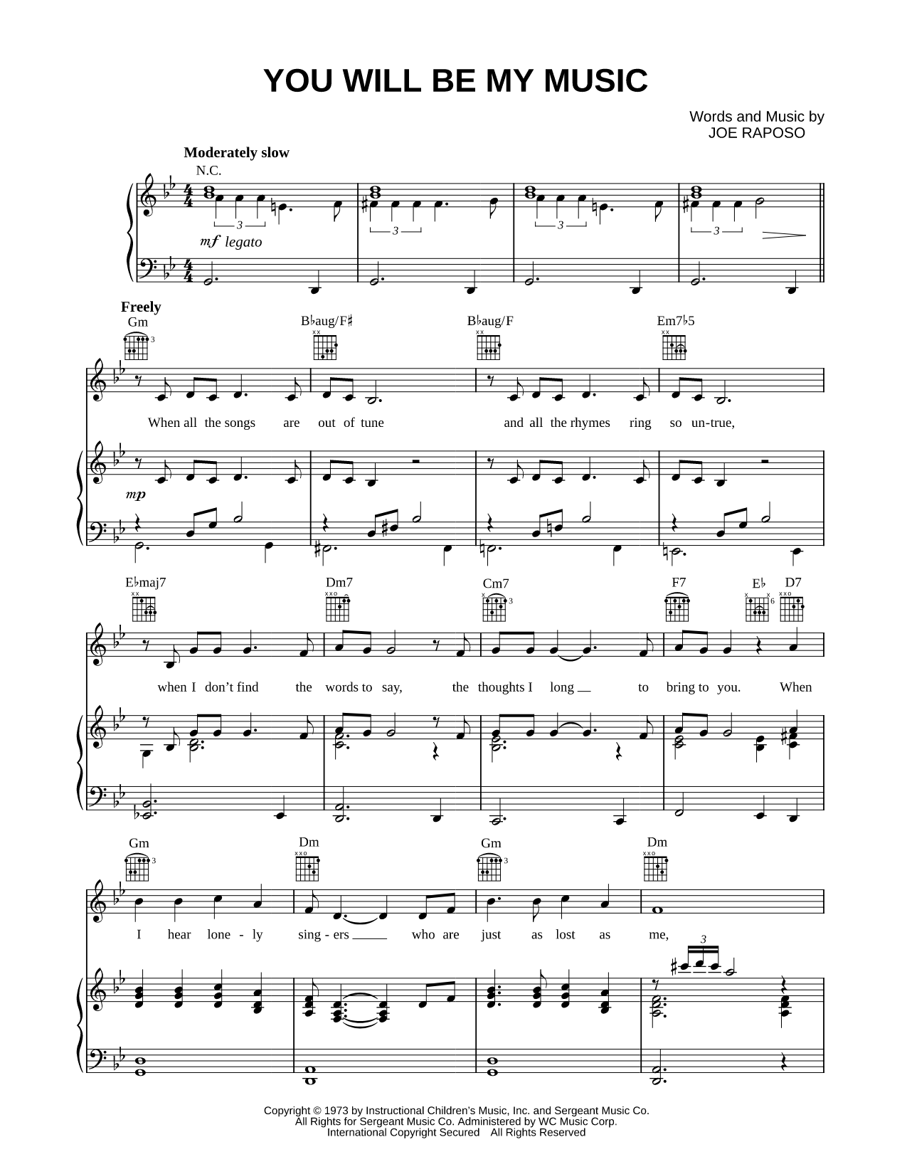 You Will Be My Music