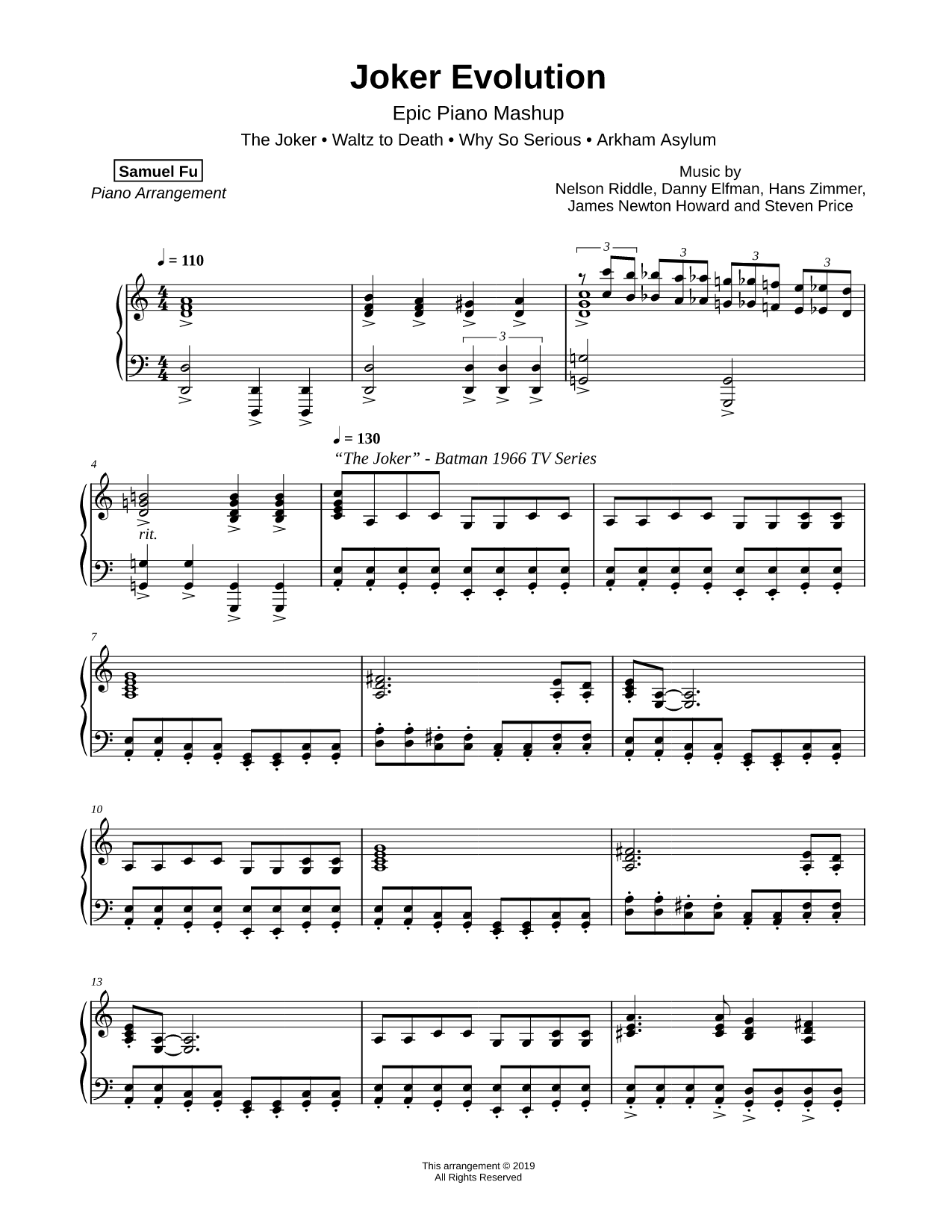 Joker Evolution (Epic Piano Mashup)