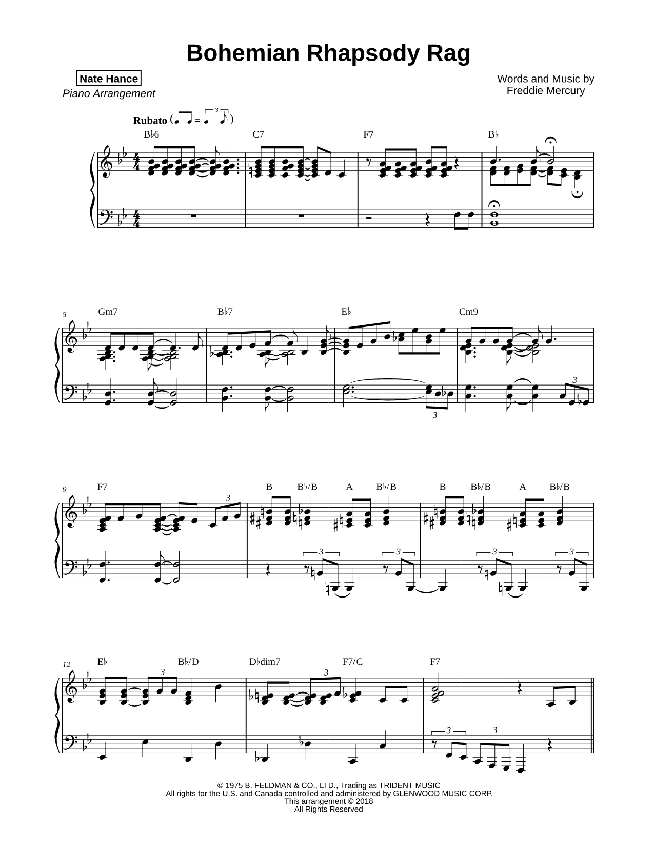 Bohemian Rhapsody Rag