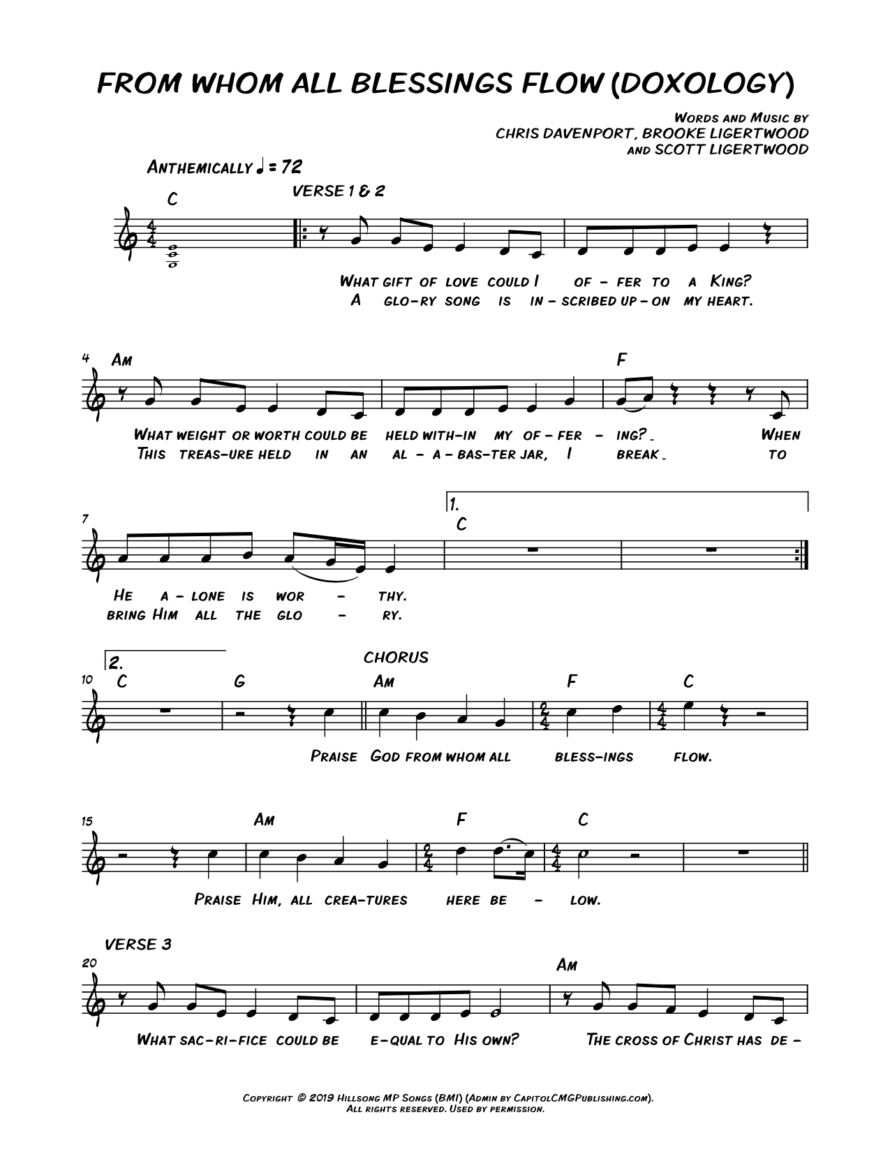 From Whom All Blessings Flow (Doxology)