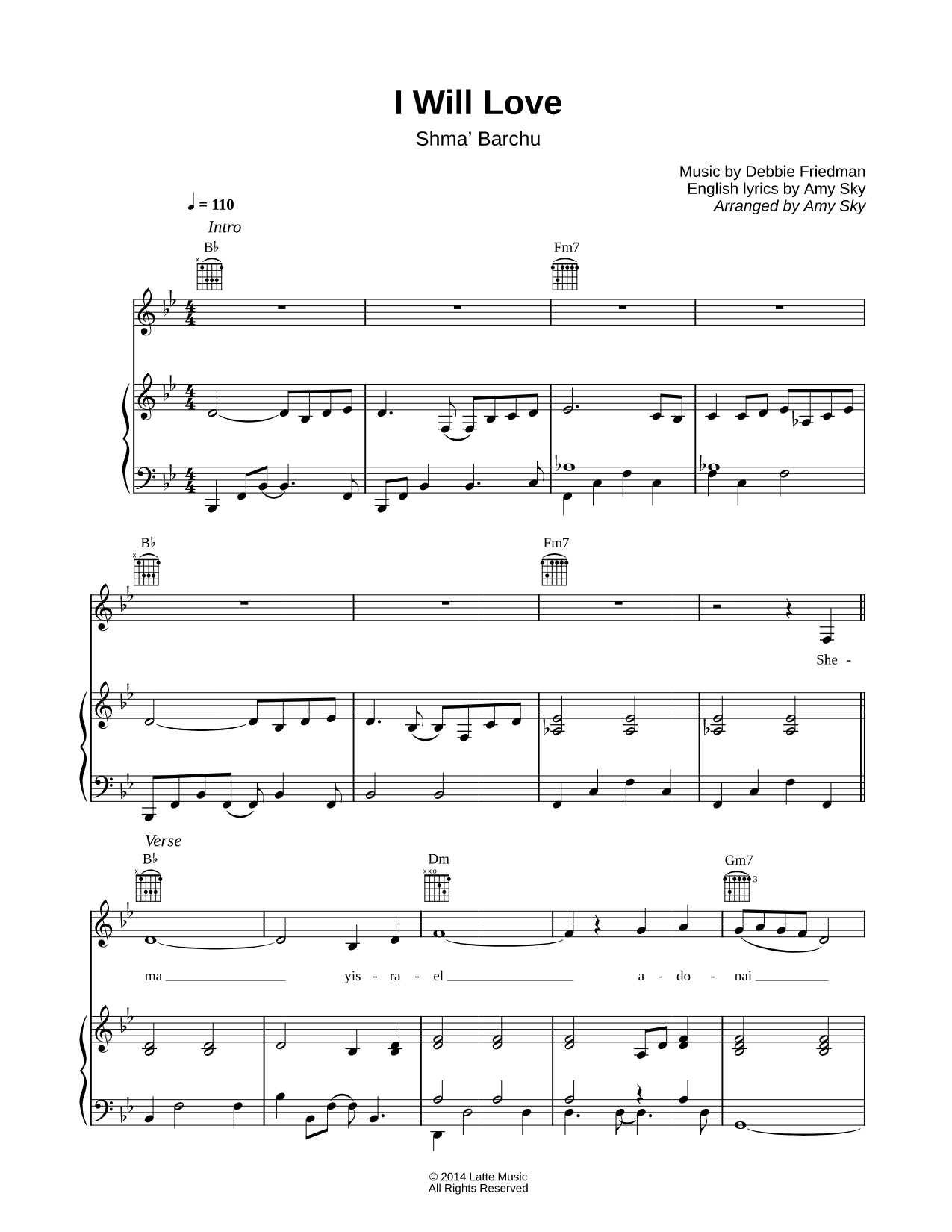 Sh'ma / Barchu / I Will Love