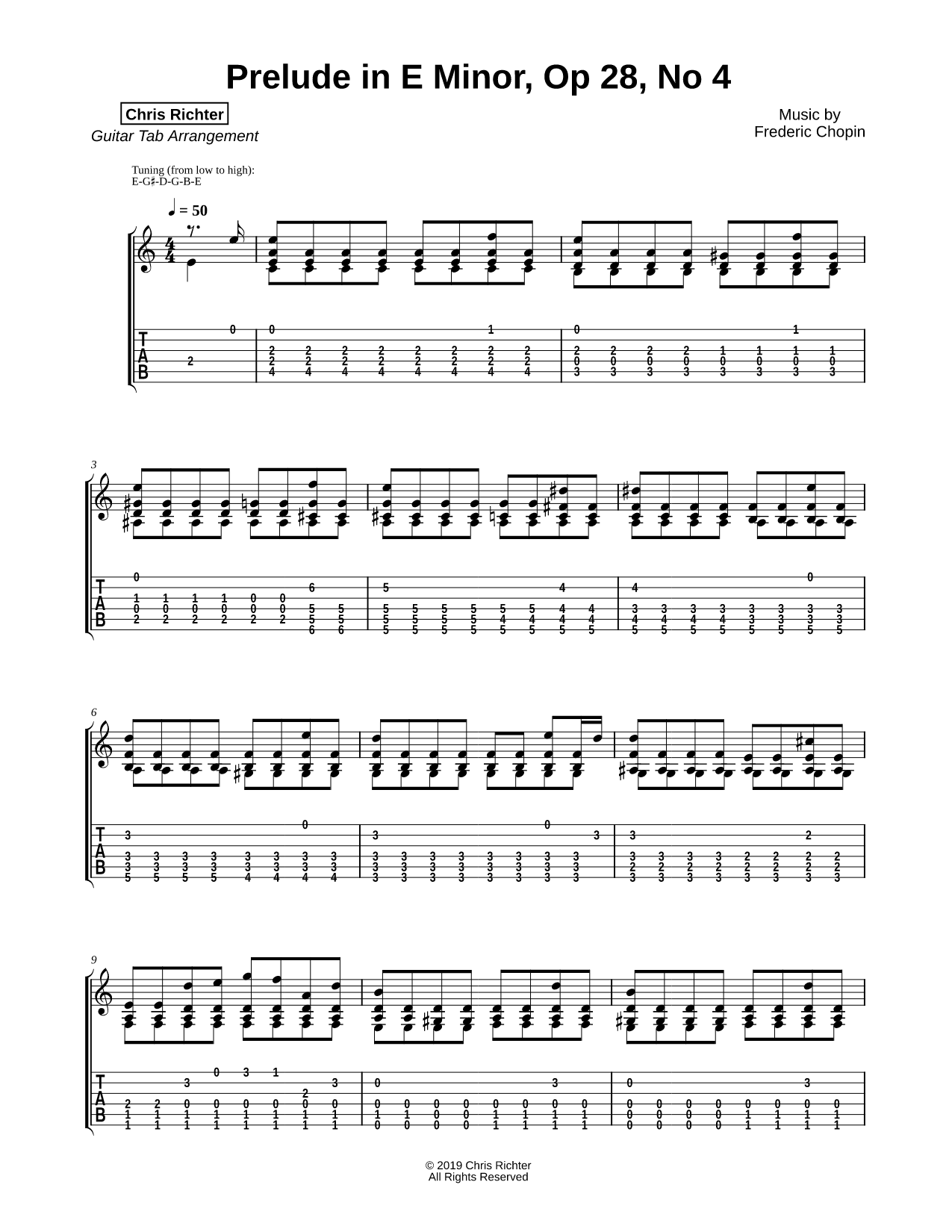 Prelude in E Minor, Op. 28, No. 4