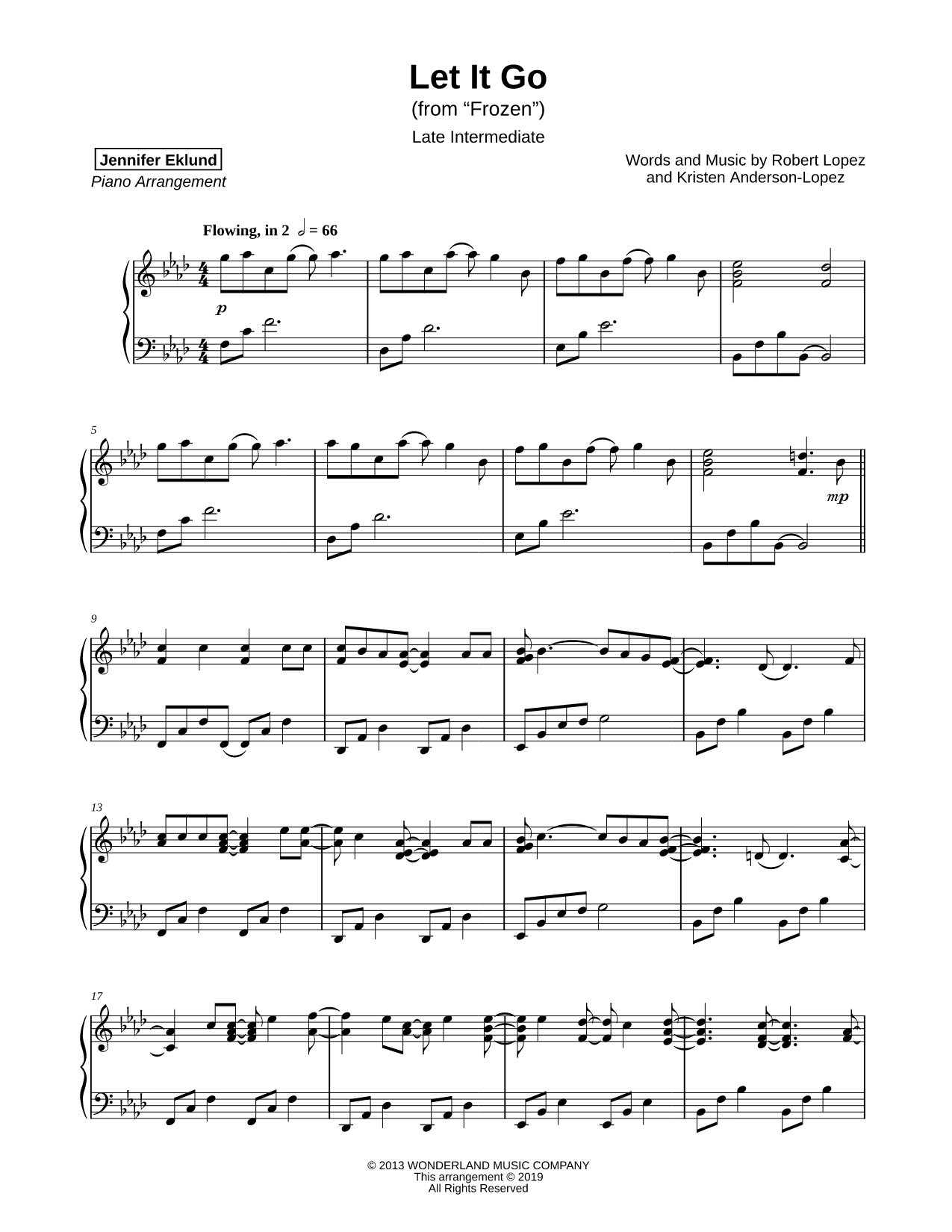 Let It Go [late intermediate]