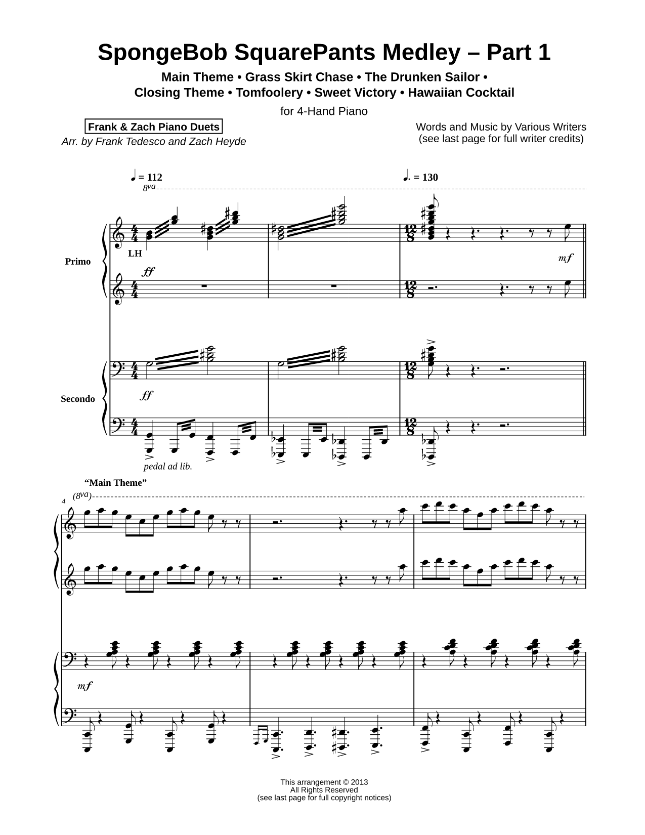 SpongeBob SquarePants Medley - Part 1