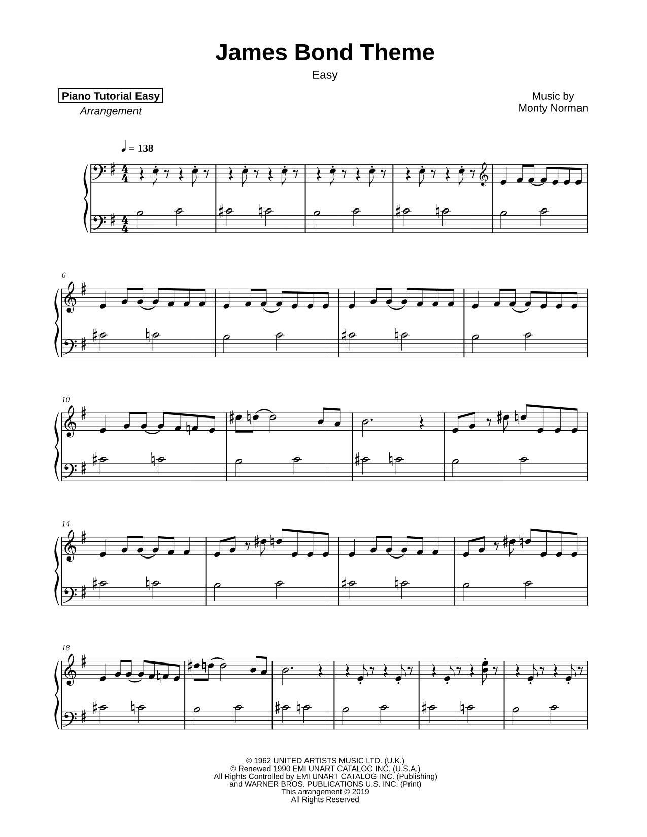 The James Bond Theme [easy]