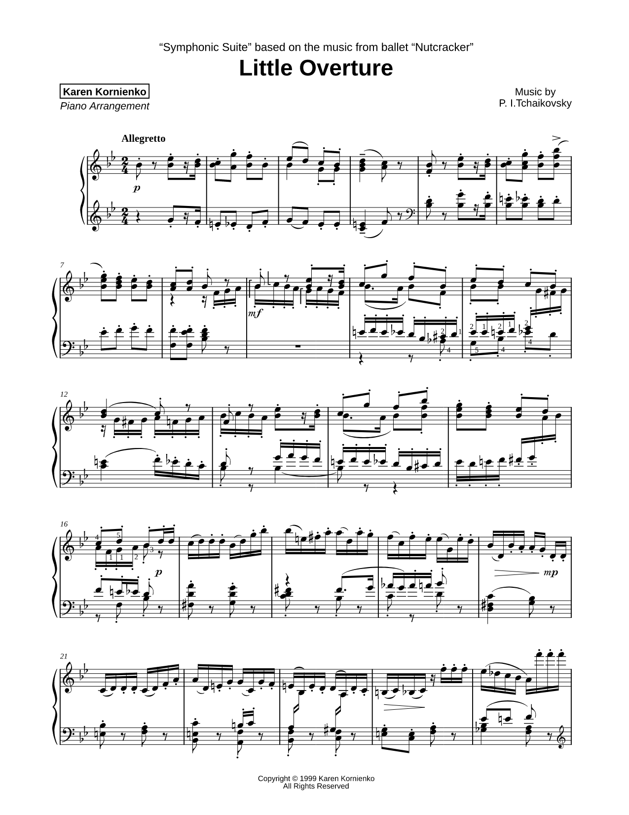 The Nutcracker Symphonic Suite: 1. Little Overture