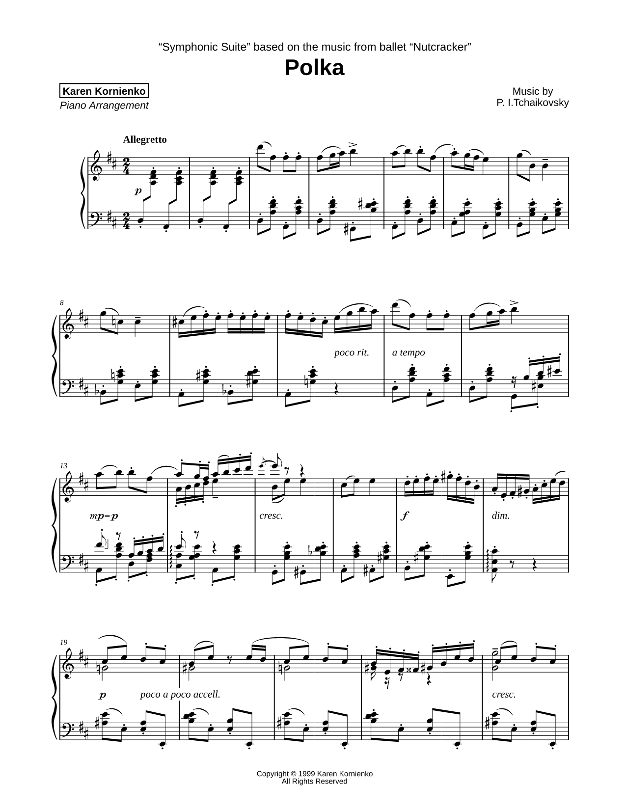 The Nutcracker Symphonic Suite: 4. Polka