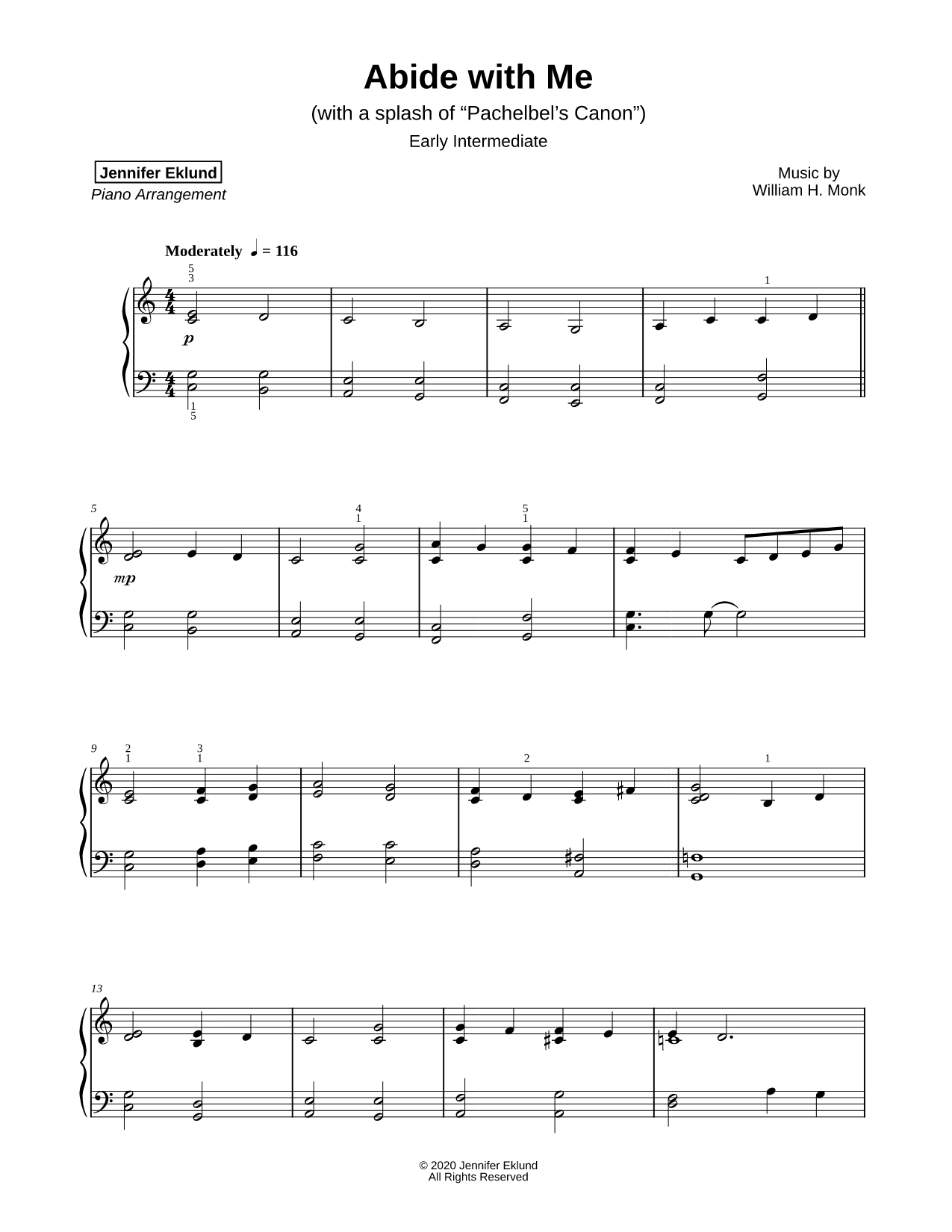 Abide with Me [early intermediate]