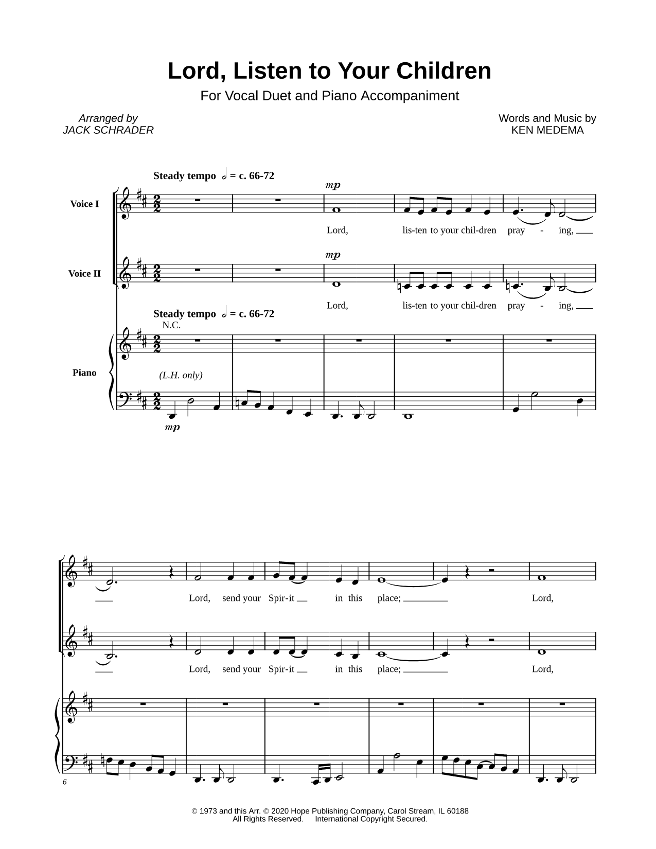 Lord, Listen to Your Children [Vocal Duet]