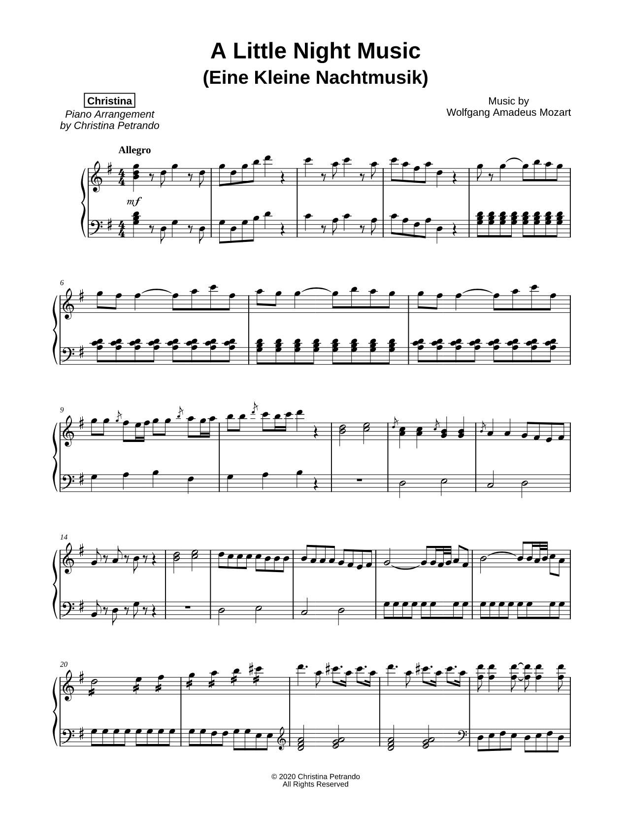 Eine Kleine Nachtmusik, K. 525