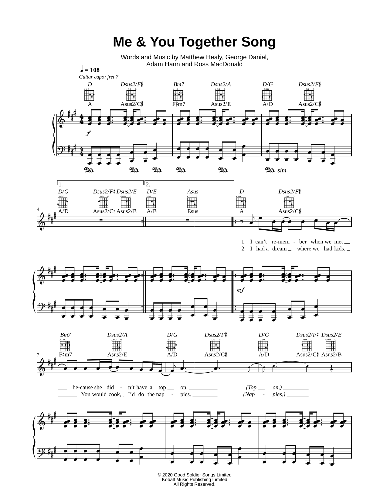 Me & You Together Song