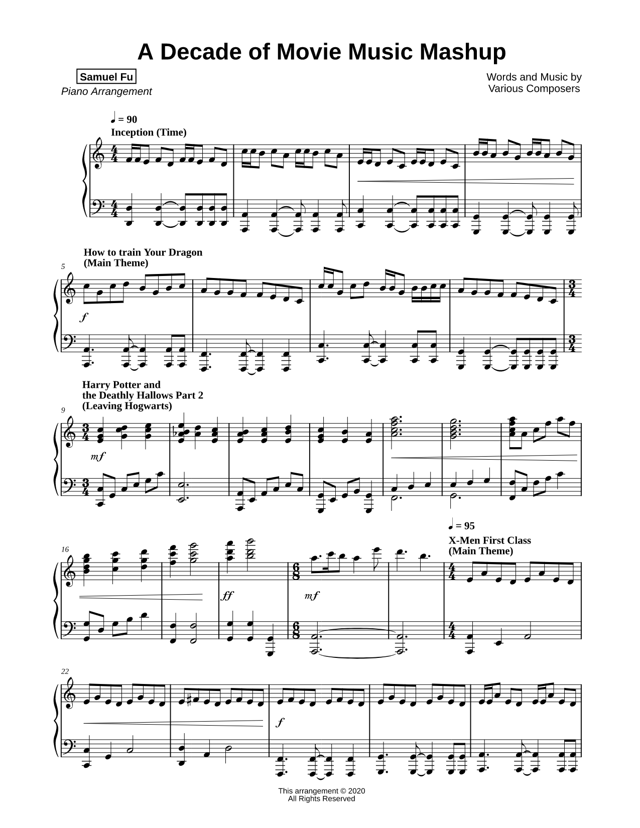 A Decade of Movie Music Mashup