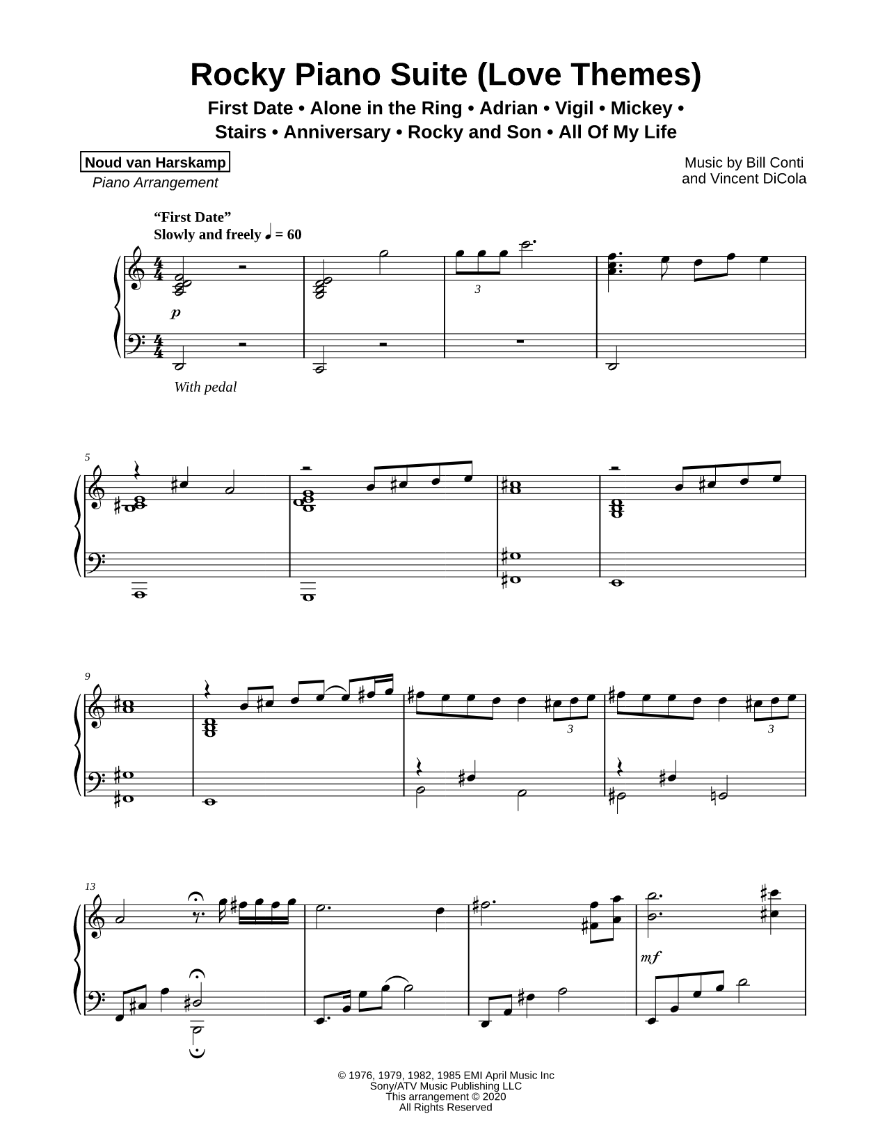 Rocky Piano Suite (Love Themes)