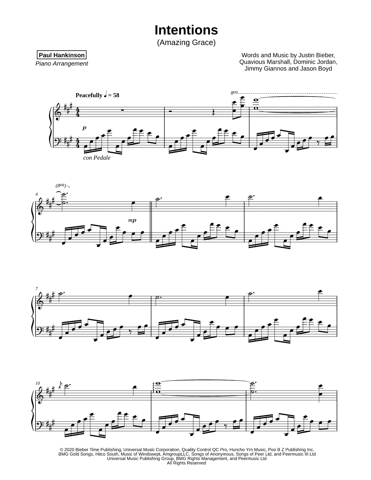 Intentions (Amazing Grace)