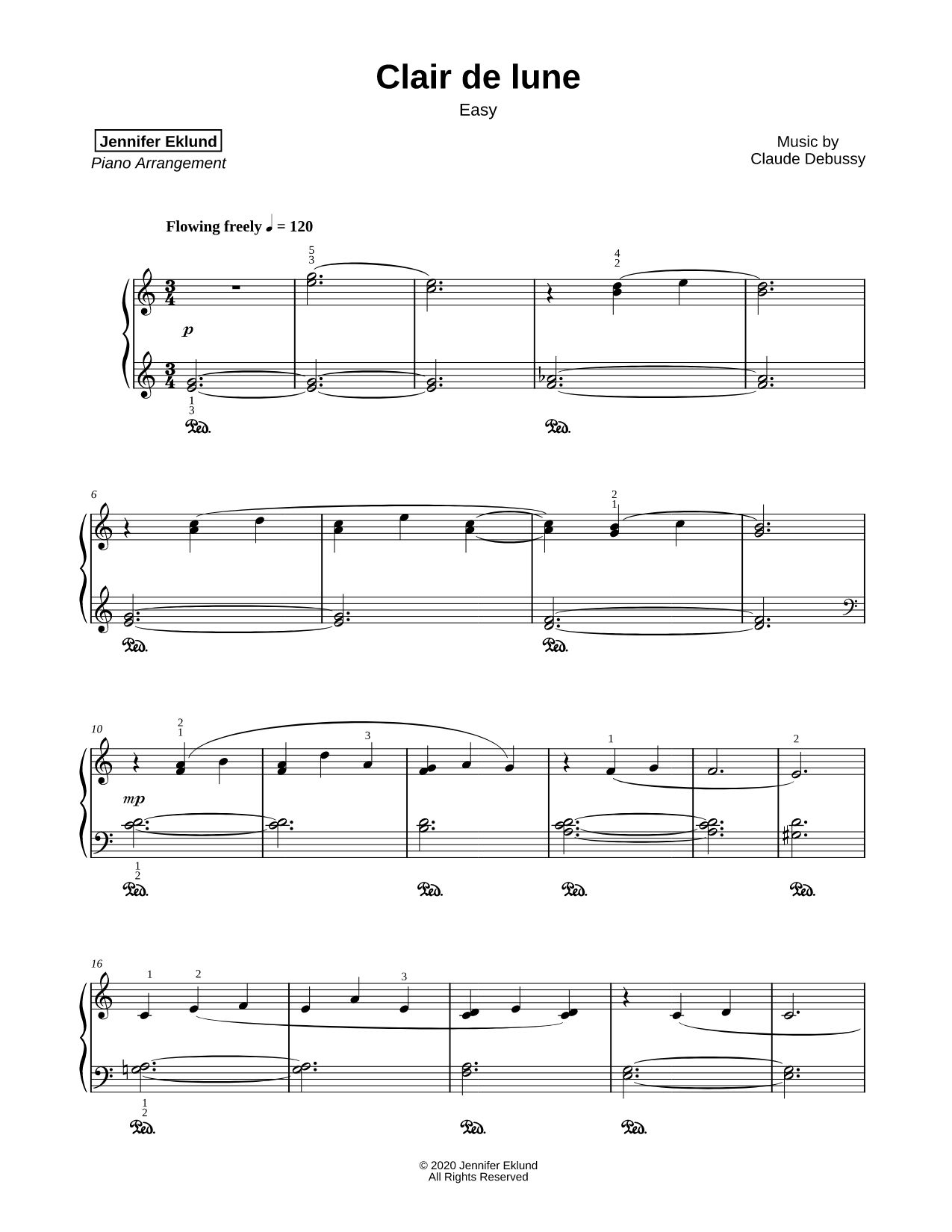 Clair de lune [easy]