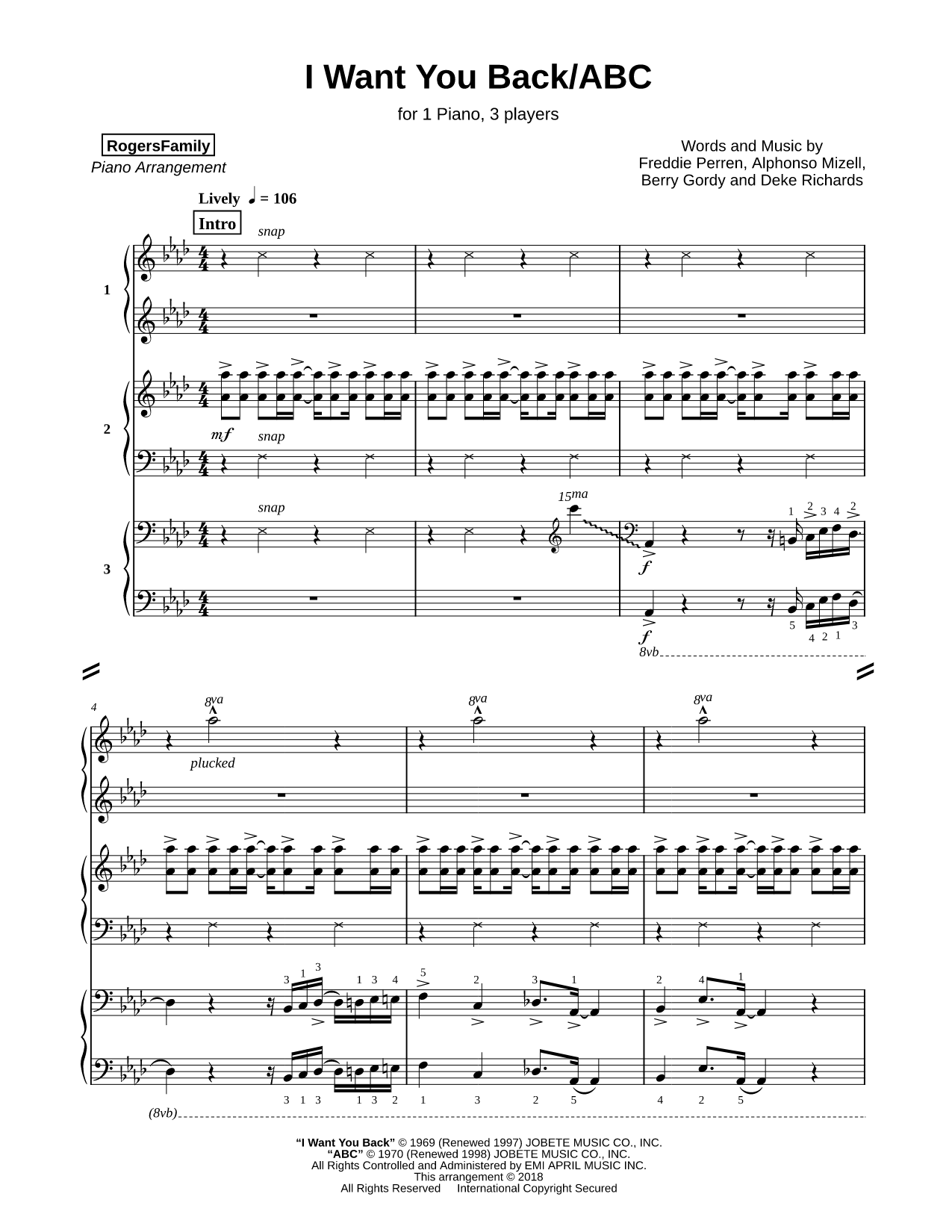 I Want You Back / ABC