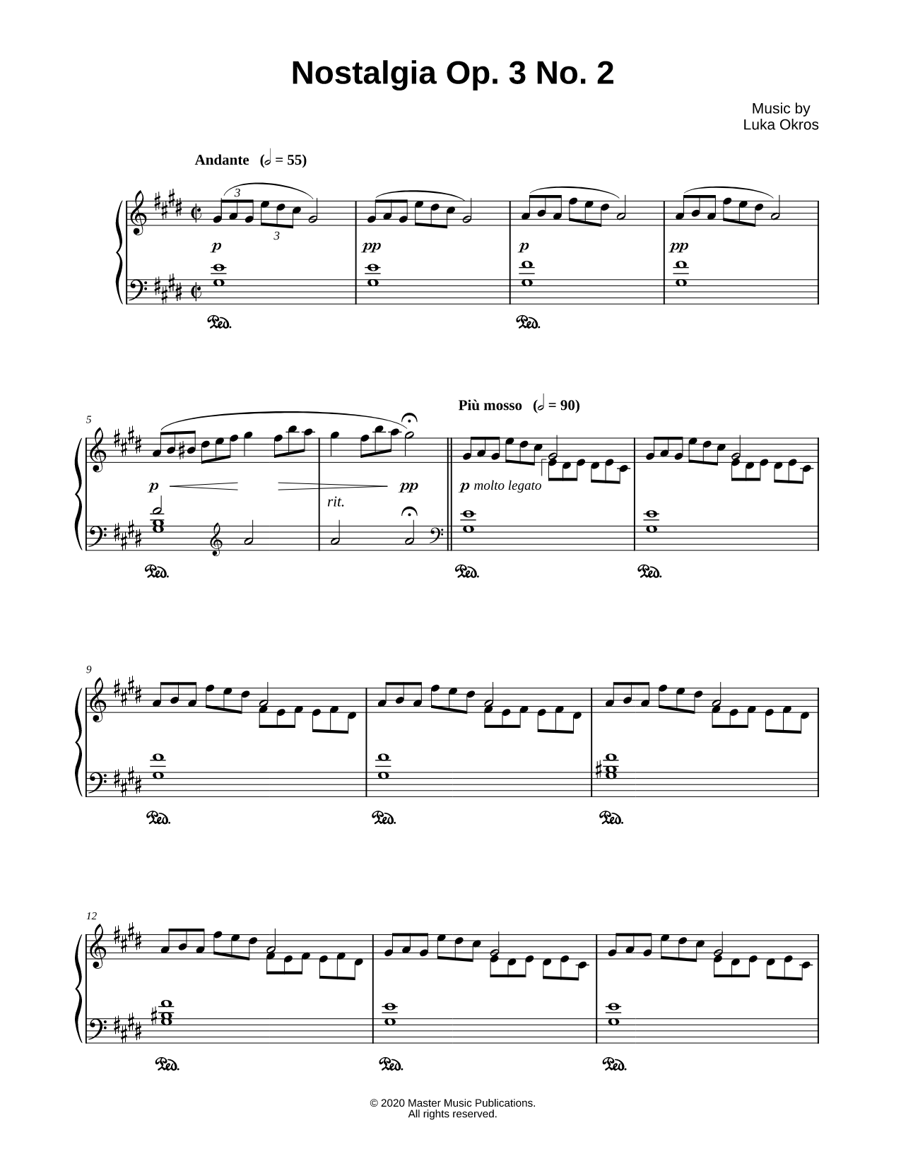 Nostalgia Op. 3 No. 2