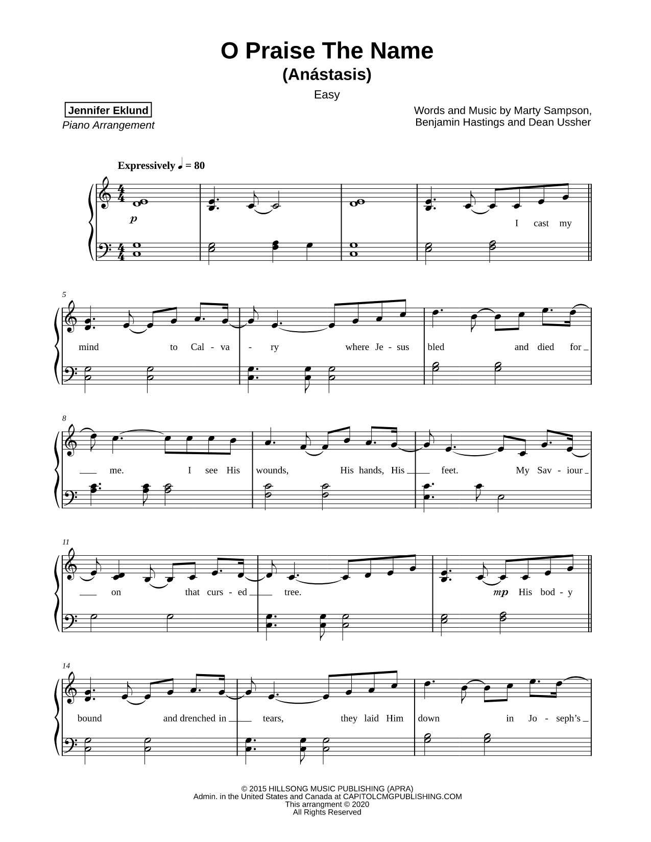 O Praise the Name (Anástasis) [easy]