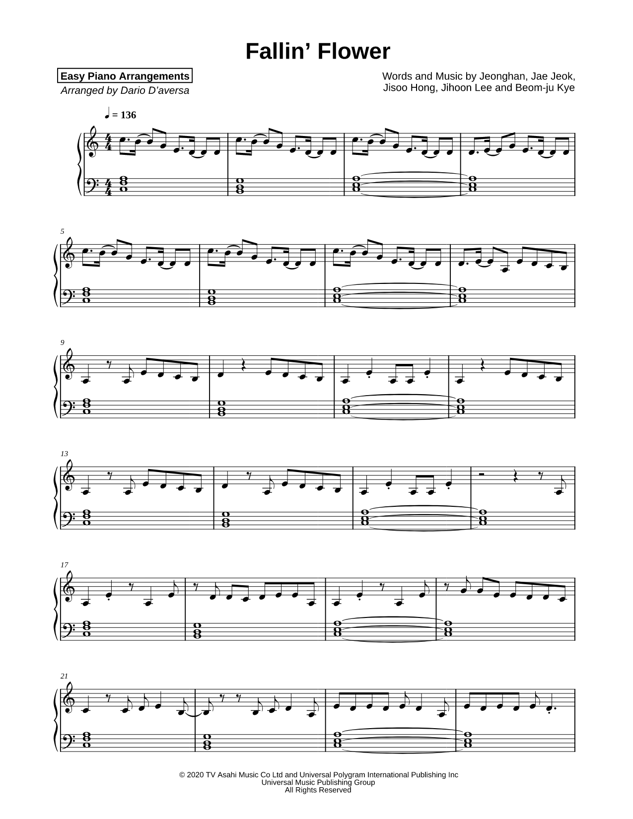 Fallin' Flower [easy]