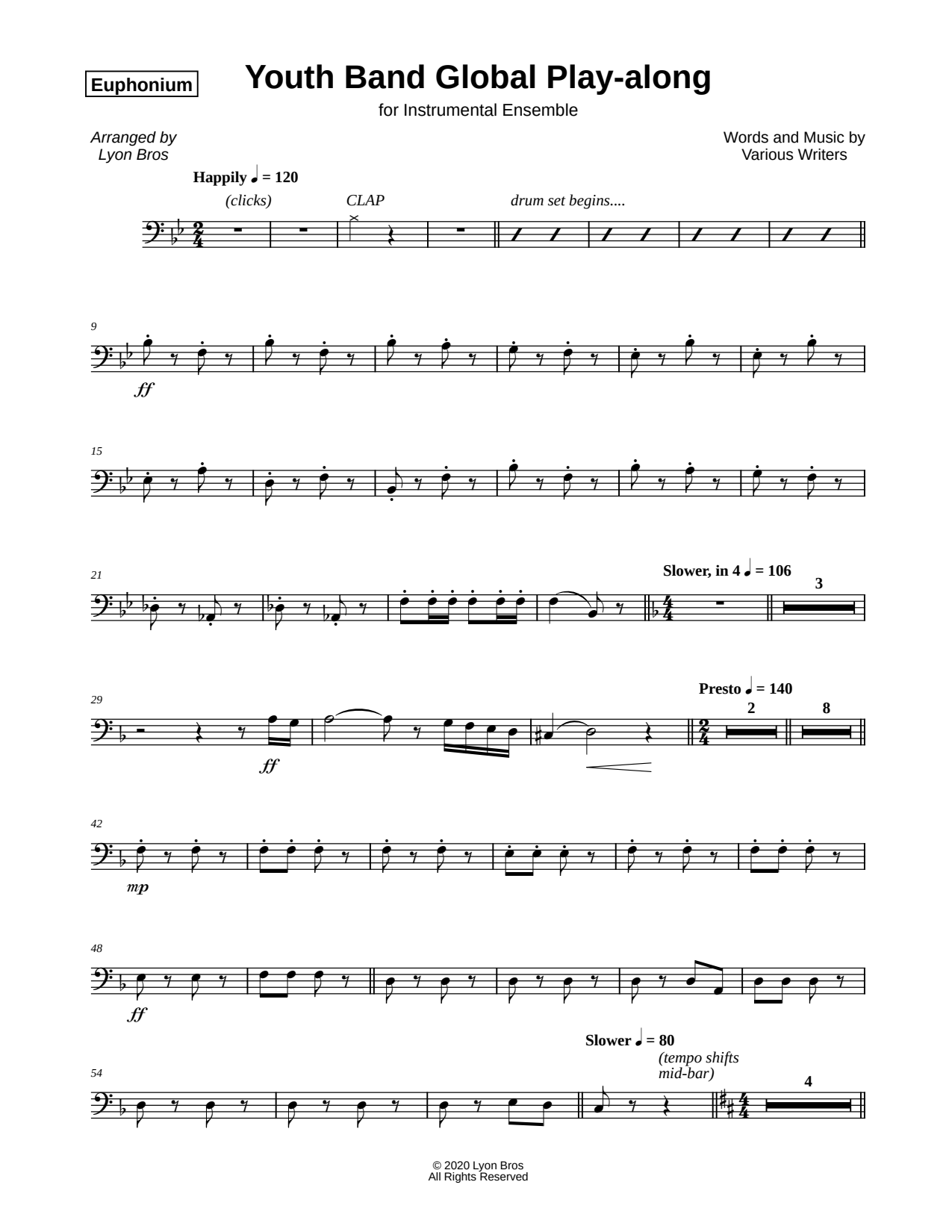 Youth Band Global Play-Along - Euphonium