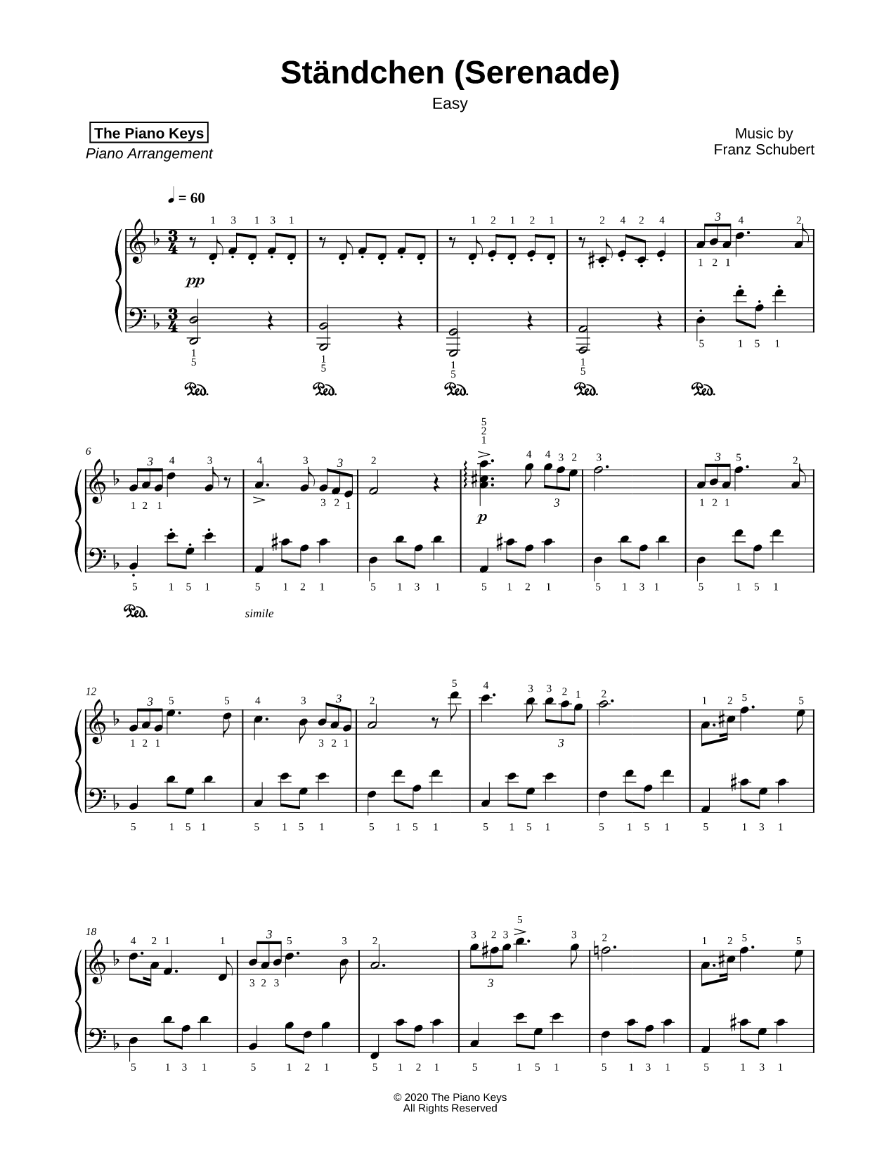 Ständchen (Serenade) [easy]