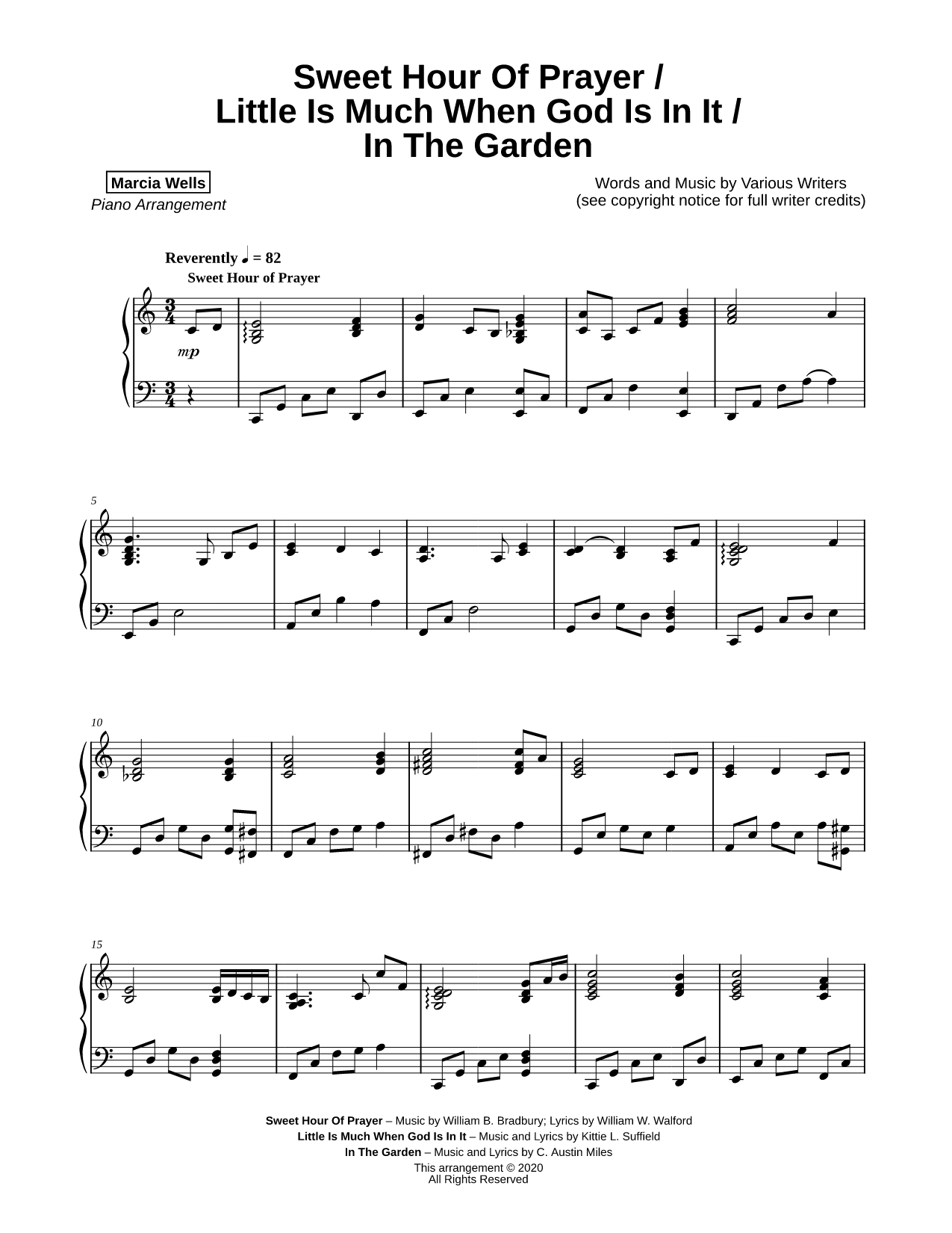 Sweet Hour of Prayer / Little Is Much When God Is in It / In the Garden