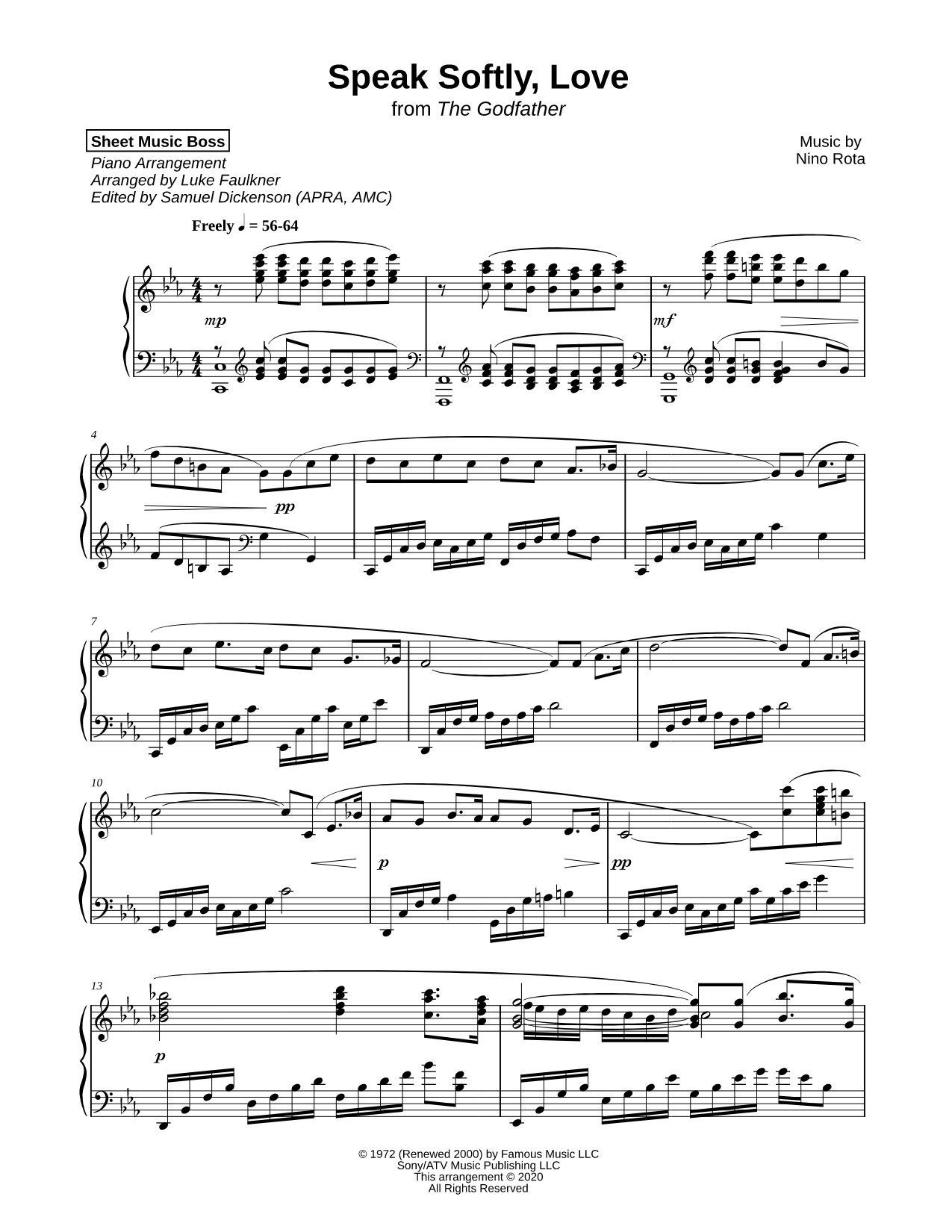 Speak Softly, Love (Love Theme)