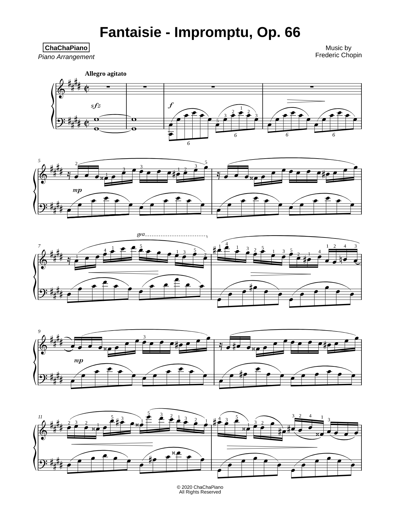 Fantaisie - Impromptu, Op. 66