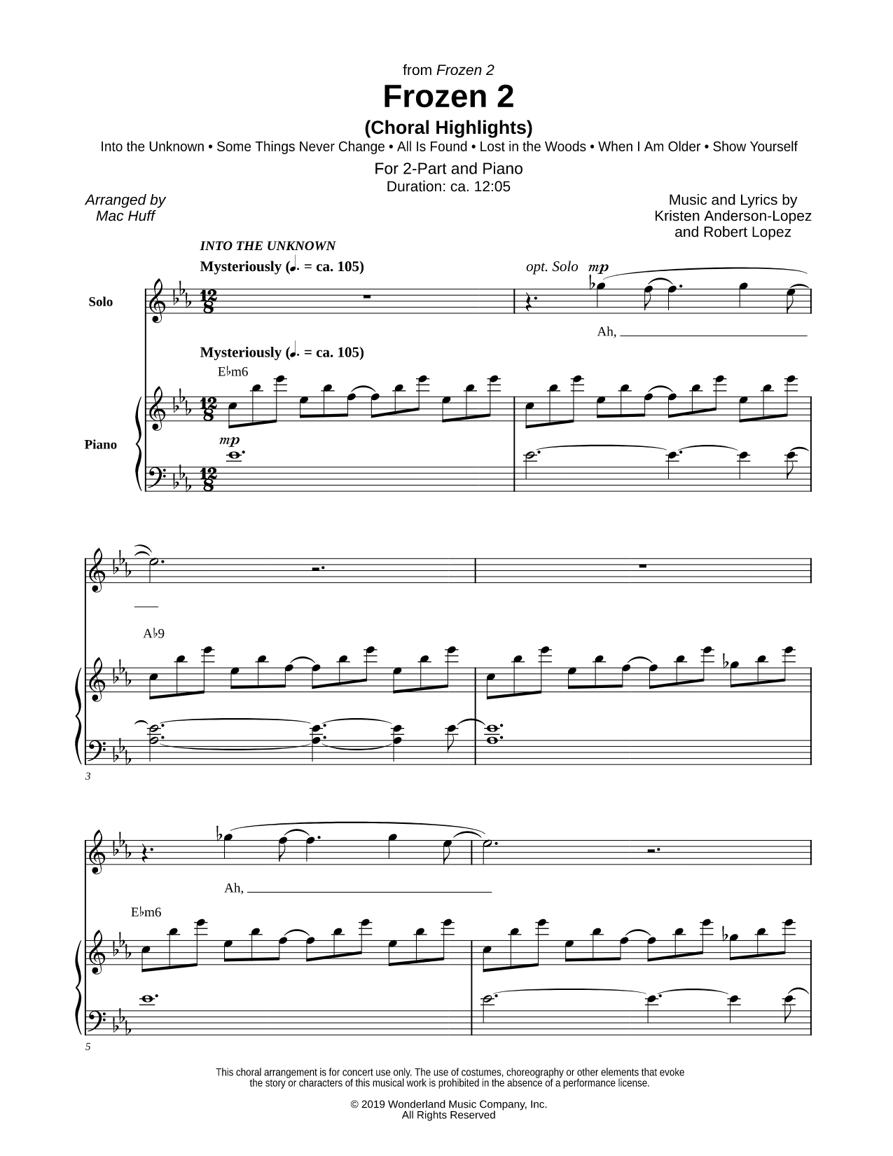 Frozen 2 (Choral Highlights)